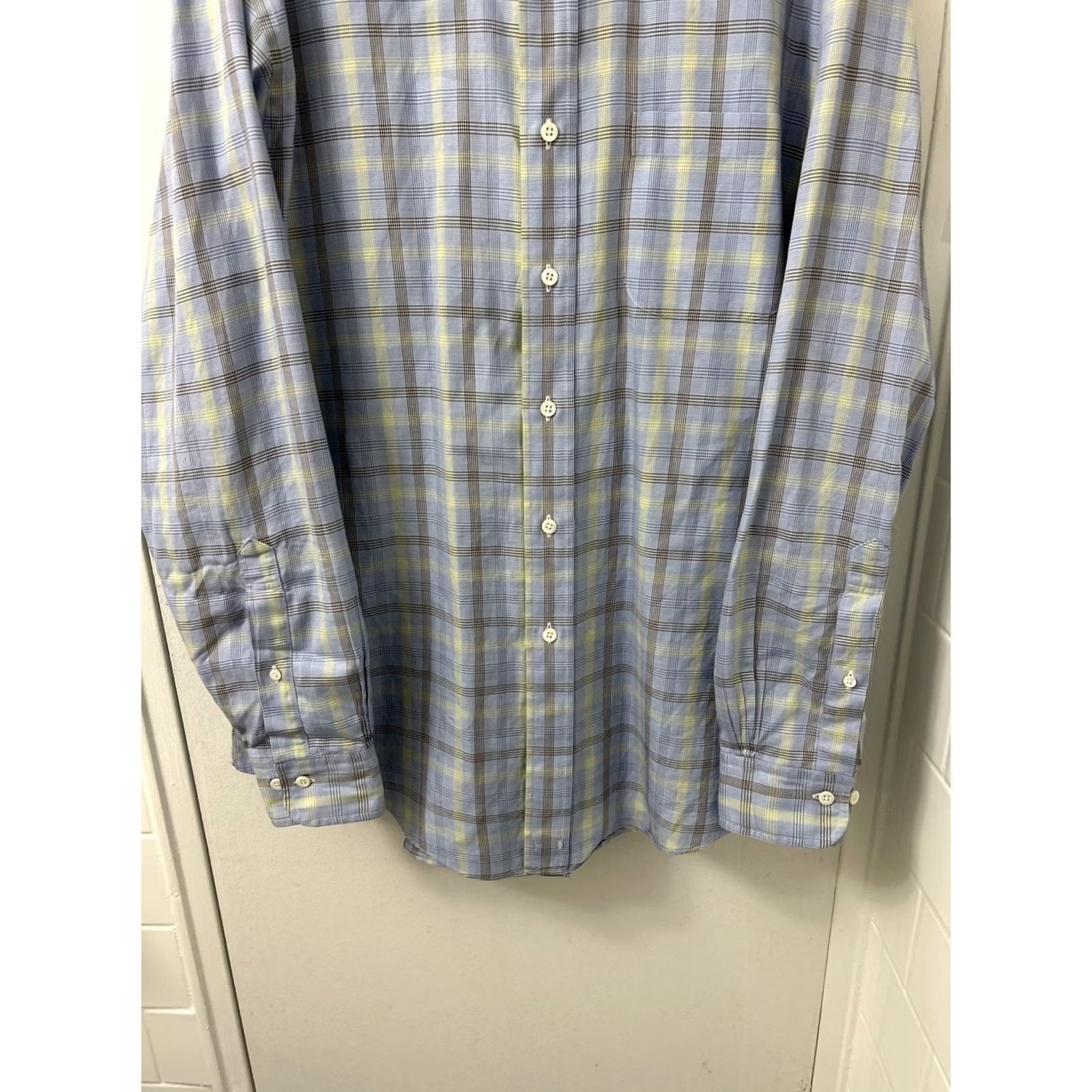 Brooks Brothers Brooks Brothers Original Polo Shirt Mens M Blue Plaid Button-Down Shirt Casual Preppy Breathable Pocketed Cotton Size US M / EU 48-50 / 2 - 3 Thumbnail