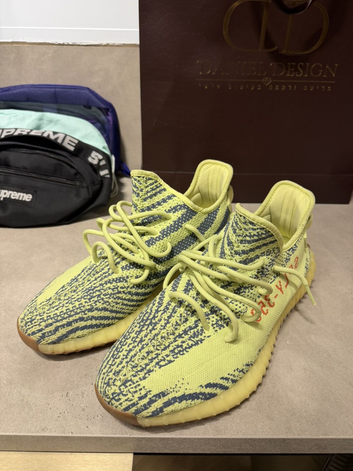 Yeezy Adidas Yeezy Boost 350 V2 Frozen Yellow 12.5US Size US 12.5 / EU 45-46 - 1 Thumbnail