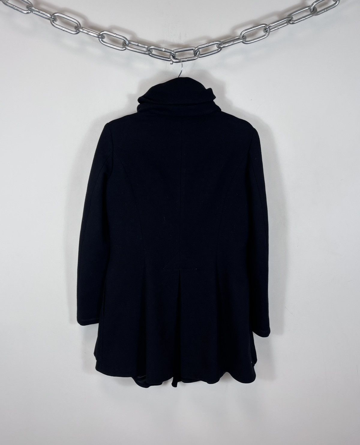Marithe + Francois Girbaud Marithe Francois Girbaud Women’s Archival Ruffle Wool Coat Size S / US 4 / IT 40 - 3 Thumbnail