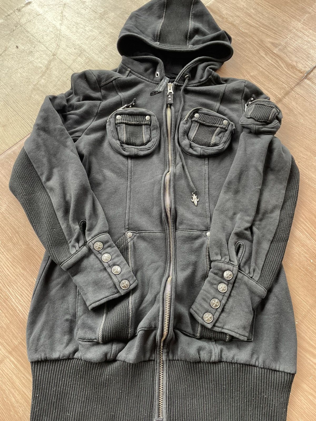 Japanese Brand Japan brand y2k double zip hoodie Size US L / EU 52-54 / 3 - 1 Thumbnail