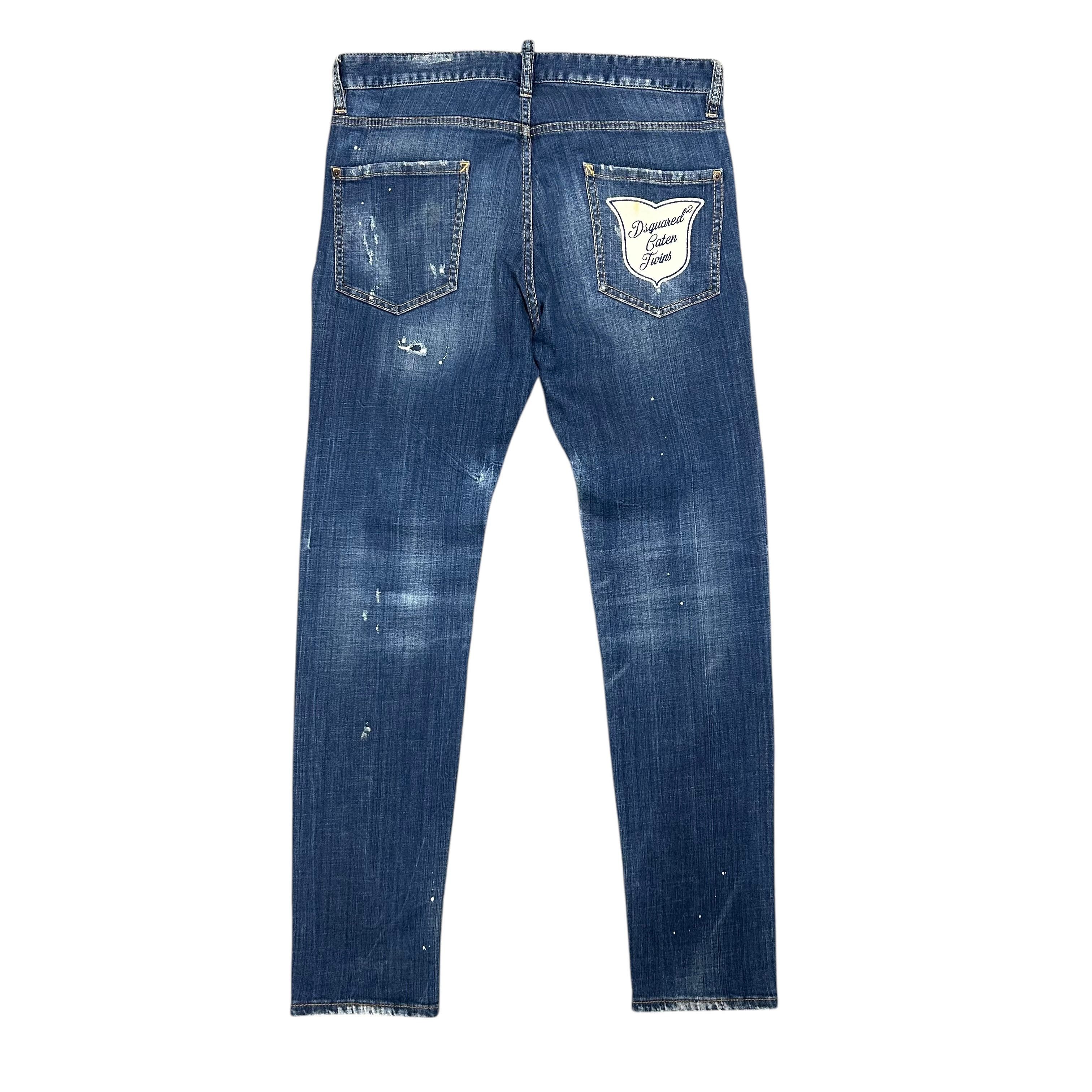 Dsquared2 Dsquared2 Cool Guy Jean Patches Slim Skinny Blue Denim 50 Size US 34 / EU 50 - 2 Thumbnail
