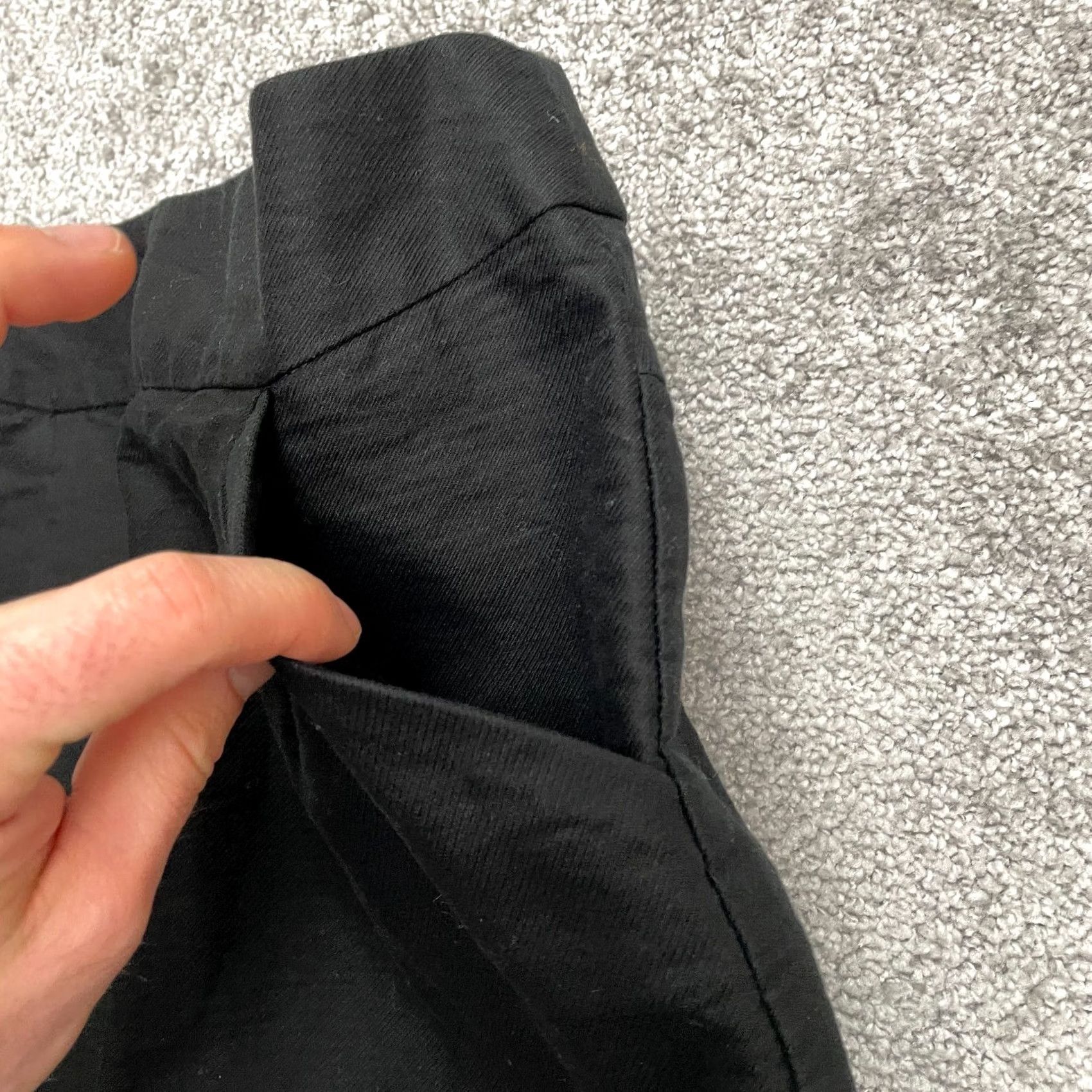 J.Crew J.CREW Skirt Womens 2 Black Knee Length Pencil Straight Cotton Pockets Classic Size 26" / US 2 / IT 38 - 6 Thumbnail