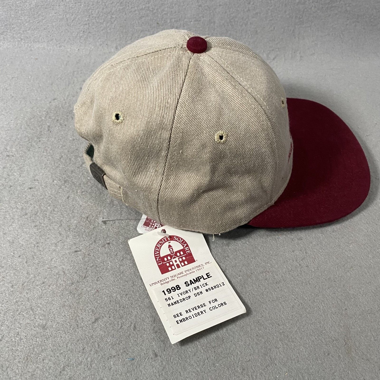 Other Vtg Harvard University Square Hat Baseball Cap USA Made NEW Size ONE SIZE - 4 Thumbnail