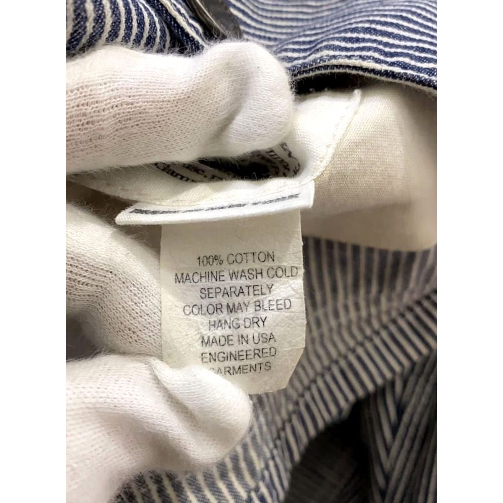 Engineered Garments Engineered Garments Jacket Cotton Navy Striped Casual Men's Size S Size US S / EU 44-46 / 1 - 5 Thumbnail