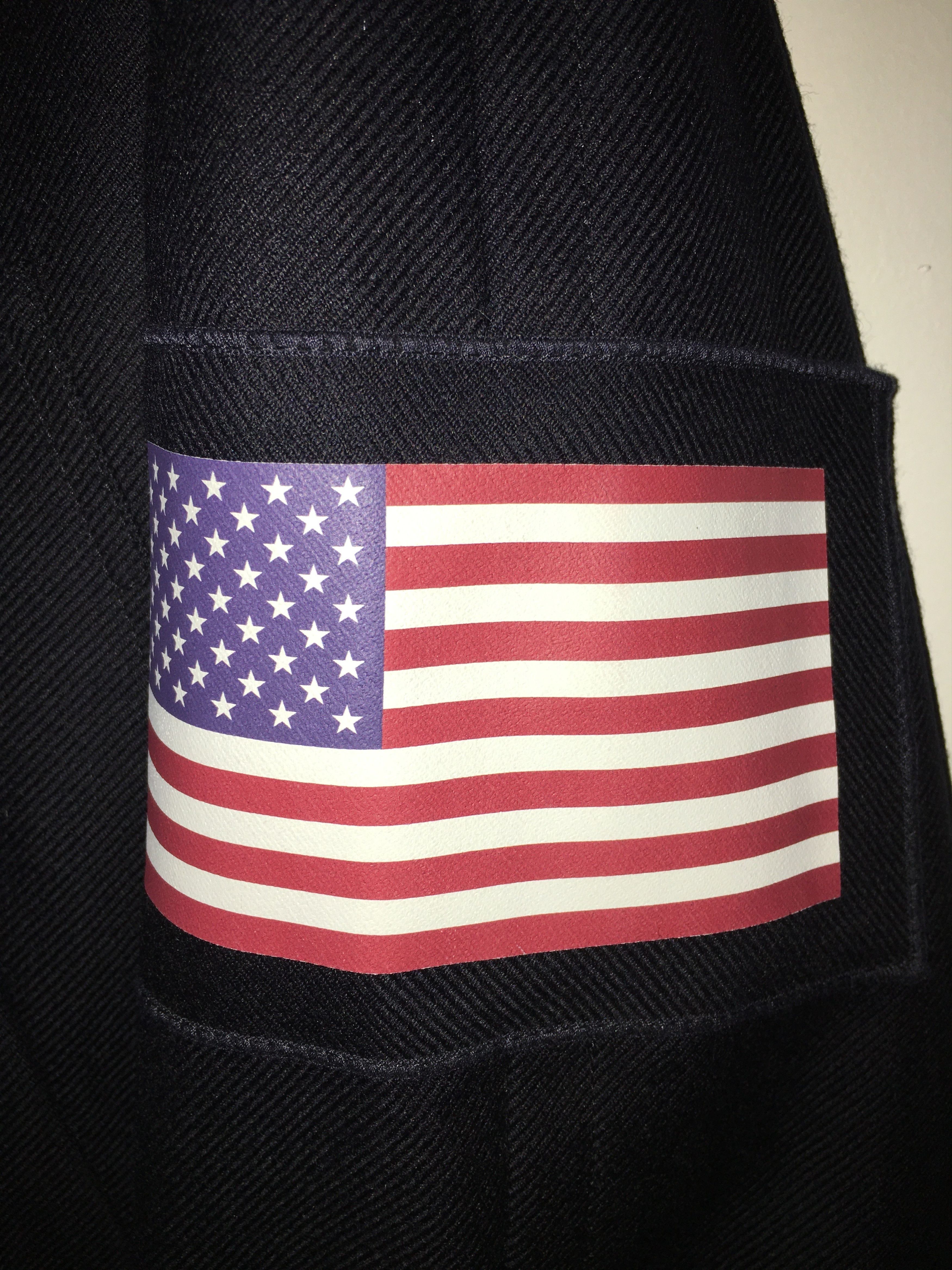 4SDESIGNS Split Raglan Bomber - Navy w/ Flag Motif Size US M / EU 48-50 / 2 - 11 Thumbnail