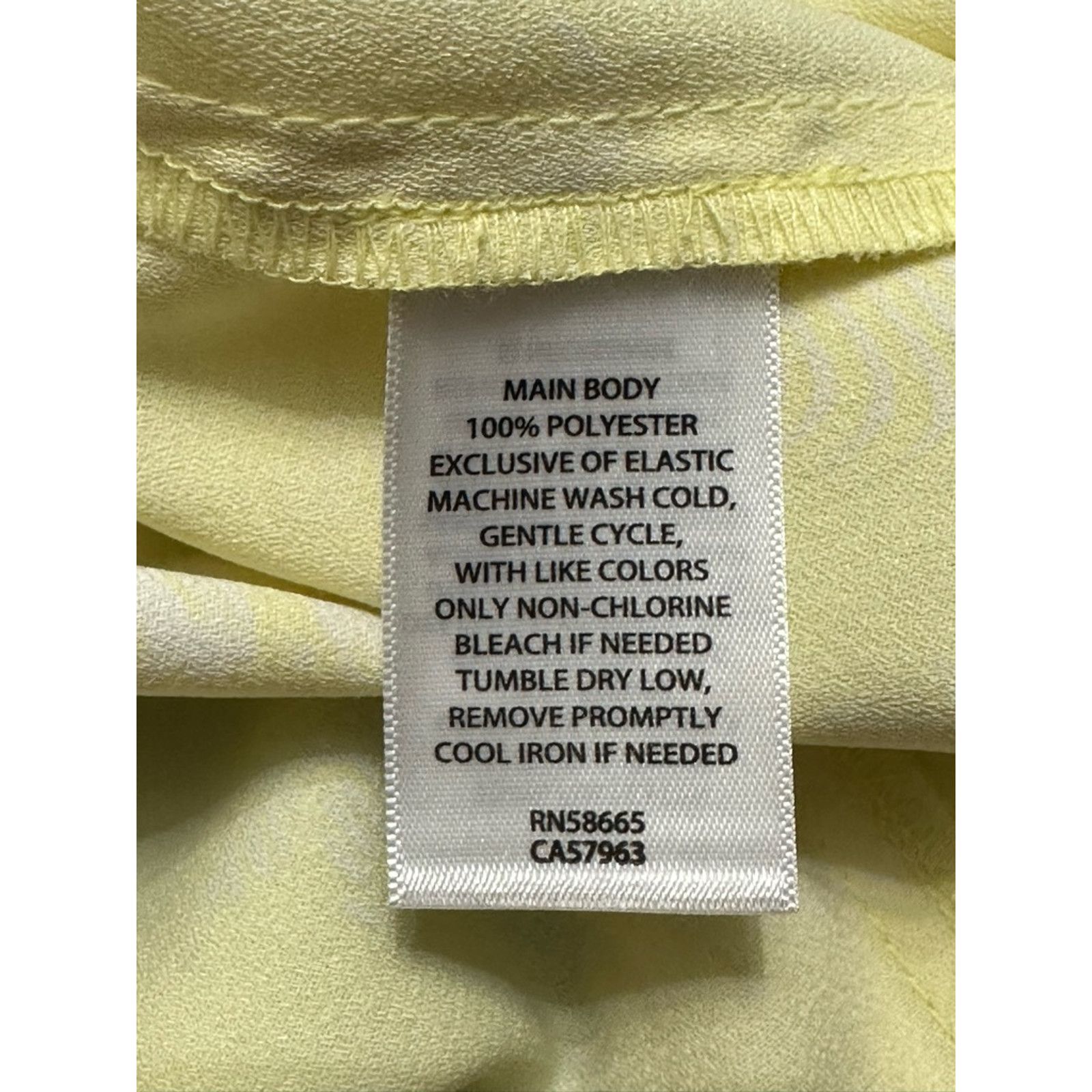 Other Open Edit Smocked A-Line Dress Puff Sleeve Floral Yellow L Size L / US 10 / IT 46 - 10 Thumbnail