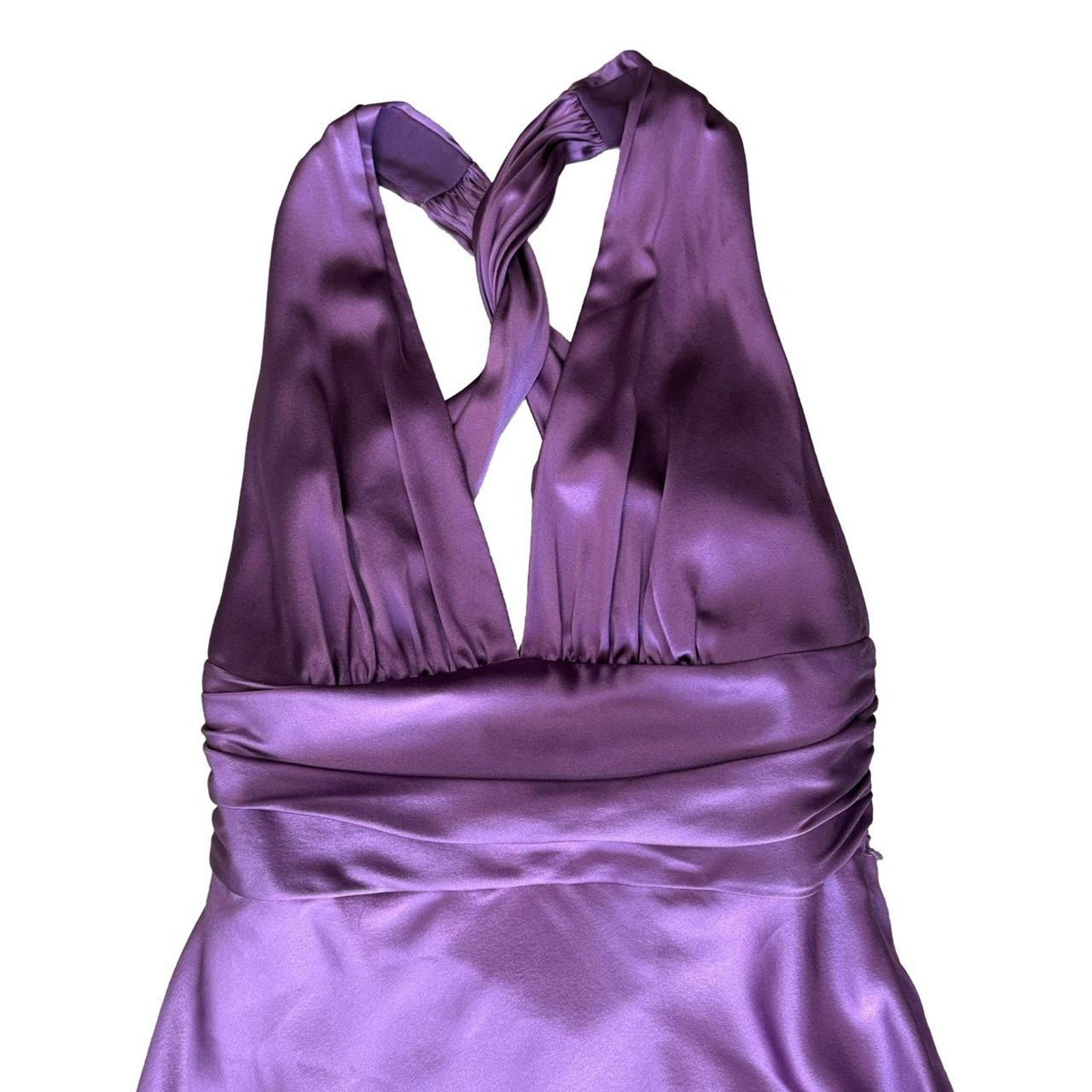 Nicole Miller Y2k prom dress fairy grunge purple sz 4 Nicole miller silk Size S / US 4 / IT 40 - 3 Thumbnail