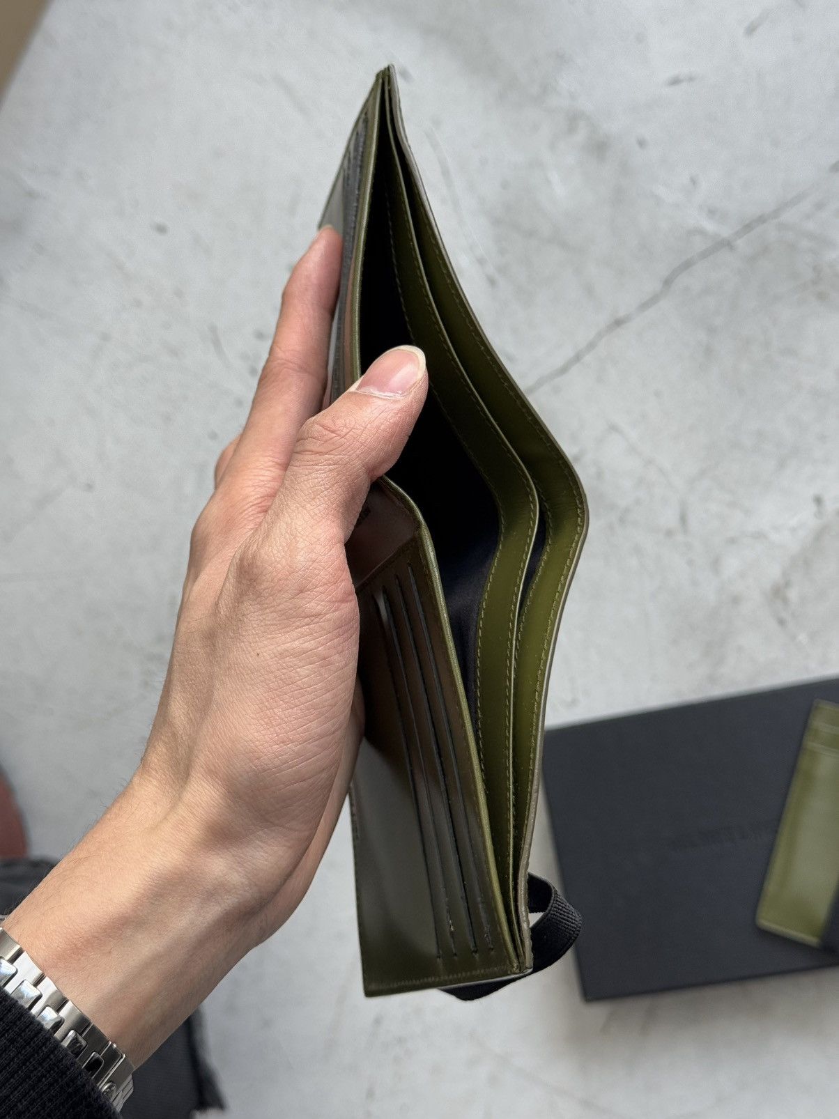 Helmut Lang ELASTIC BAND WALLET + CARD HOLDER Size ONE SIZE - 9 Thumbnail