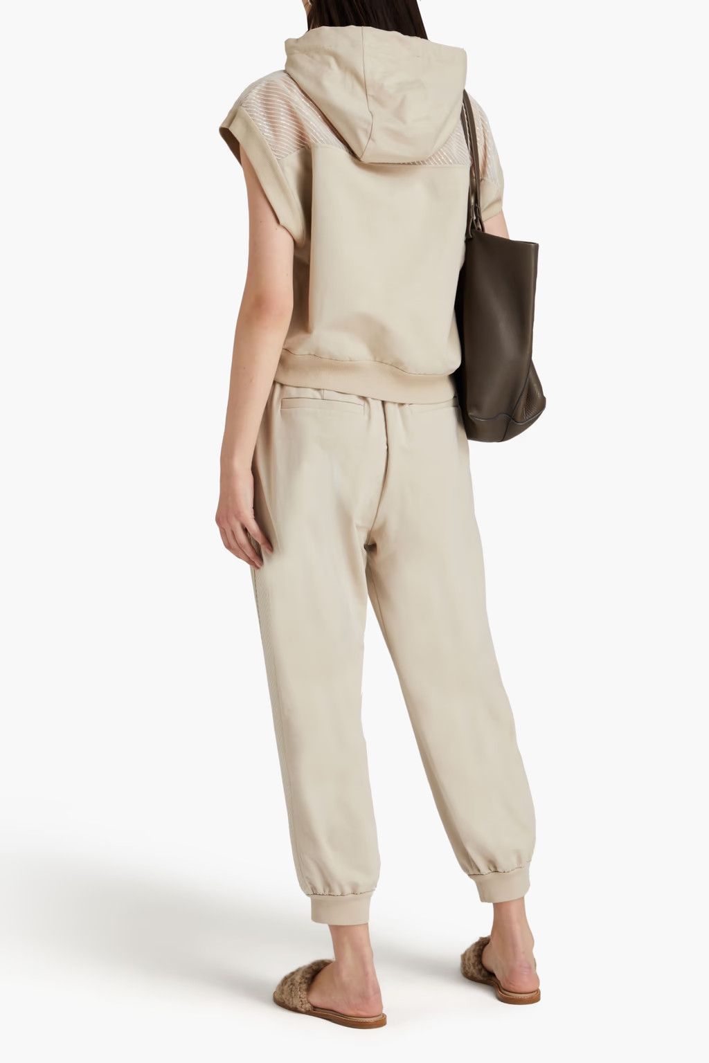 Brunello Cucinelli o1y0825 Hooded Sweatshirt in Beige Size XS / US 0-2 / IT 36-38 - 3 Thumbnail