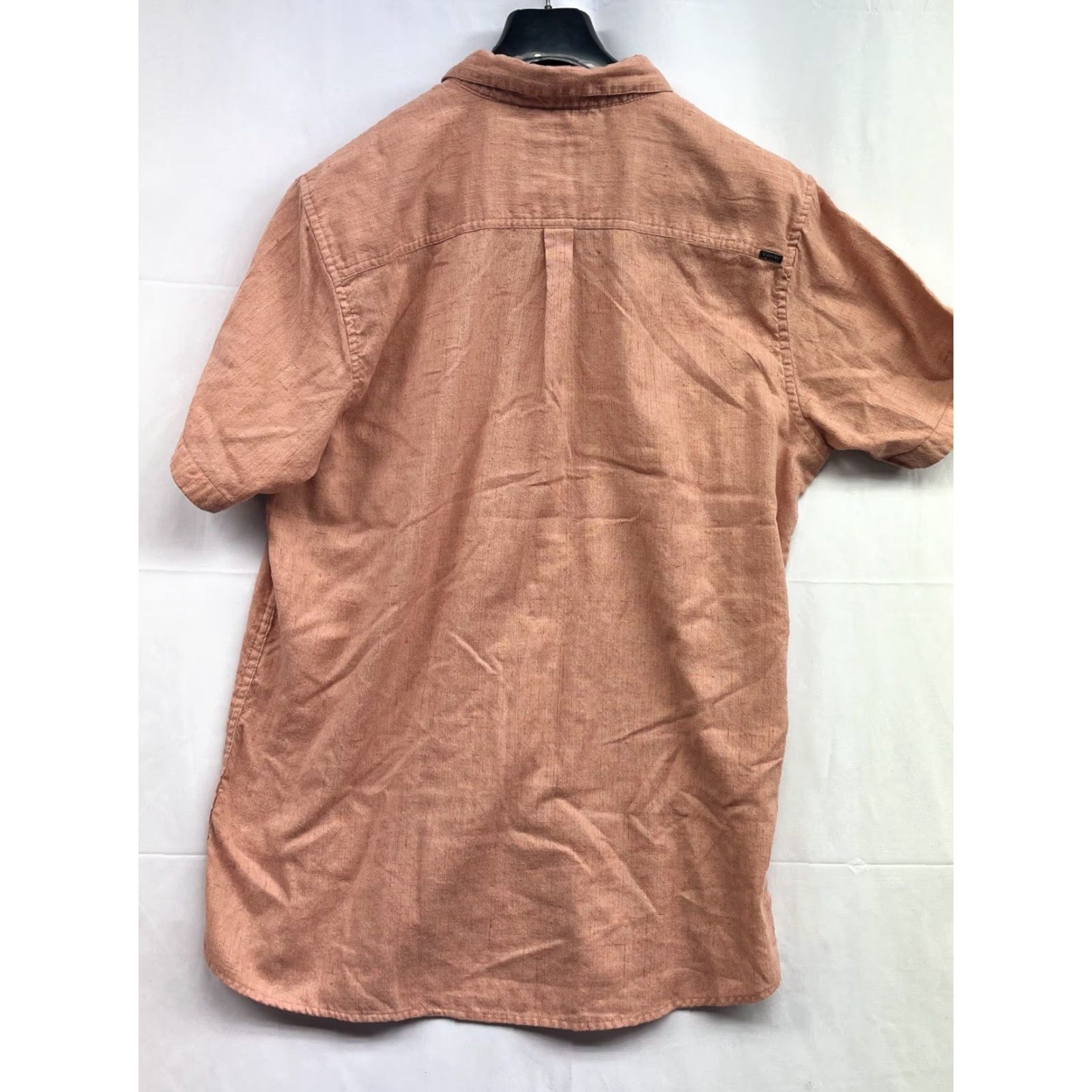 Rip Curl RIP CURL Shirt Button-Up Orange Cotton Short Sleeve - Large - Pockets Mens Size US L / EU 52-54 / 3 - 2 Thumbnail
