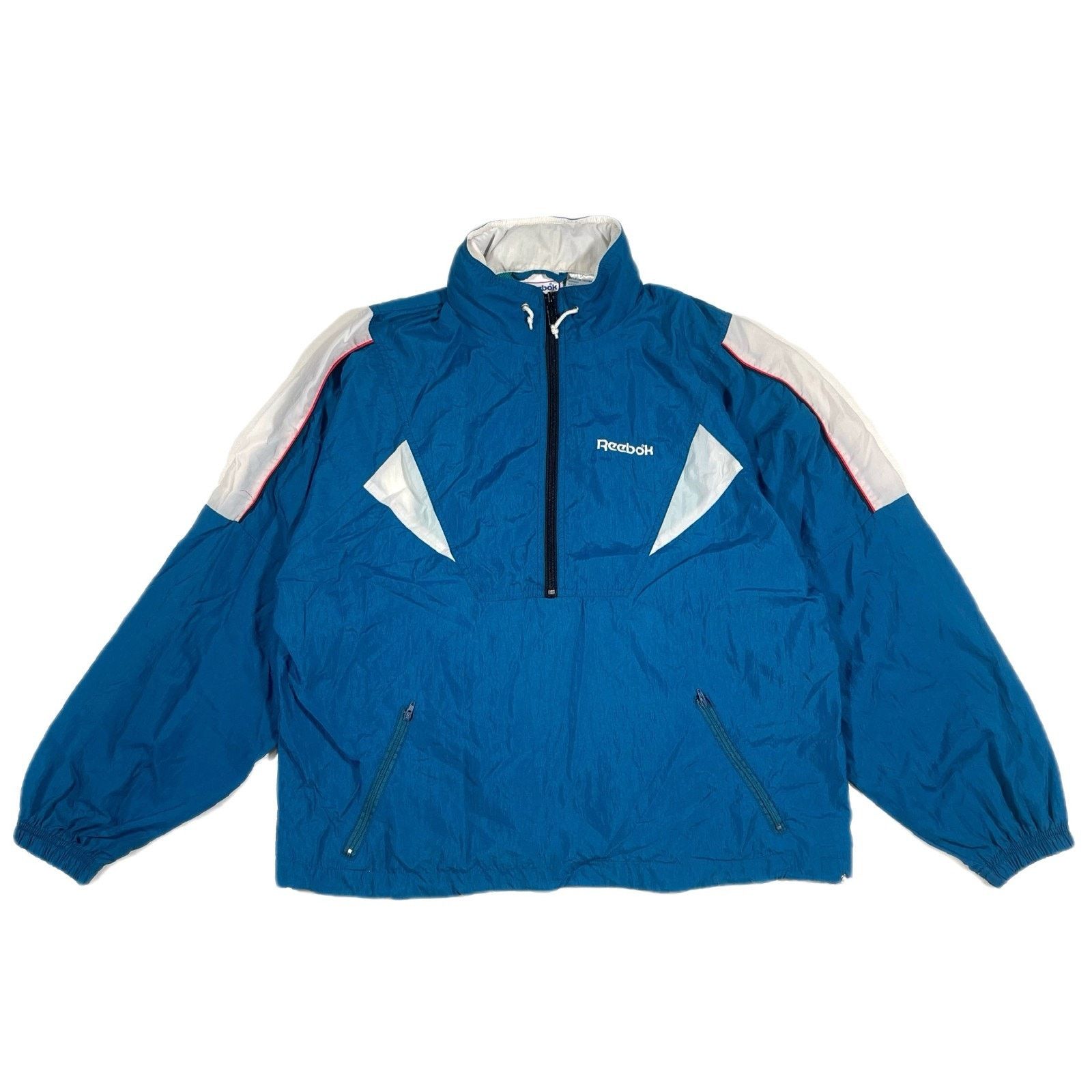 Reebok × Vintage REEBOK Vintage 90s Windbreaker Jacket Pullover Blue Small Size US S / EU 44-46 / 1 - 1 Thumbnail
