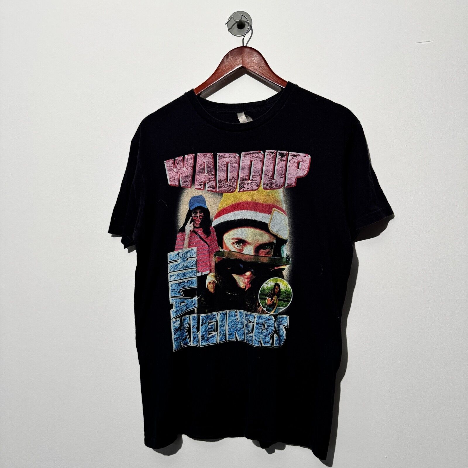 Vintage Vintage Unisex Black Cotton T-Shirt Size M Regular Fit Size US M / EU 48-50 / 2 - 2 Thumbnail