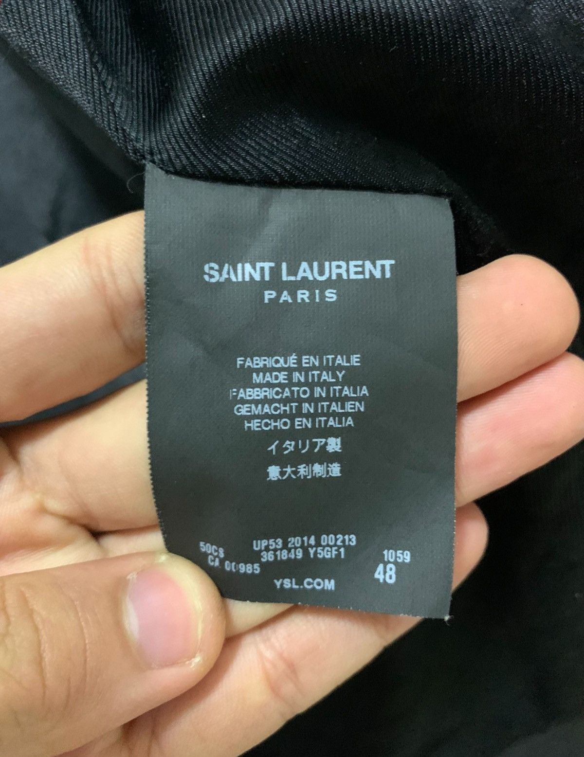 Saint Laurent Paris Saint Laurent Paris FW14 Leo & Leather Jacket Sz.48 Size US M / EU 48-50 / 2 - 7 Thumbnail