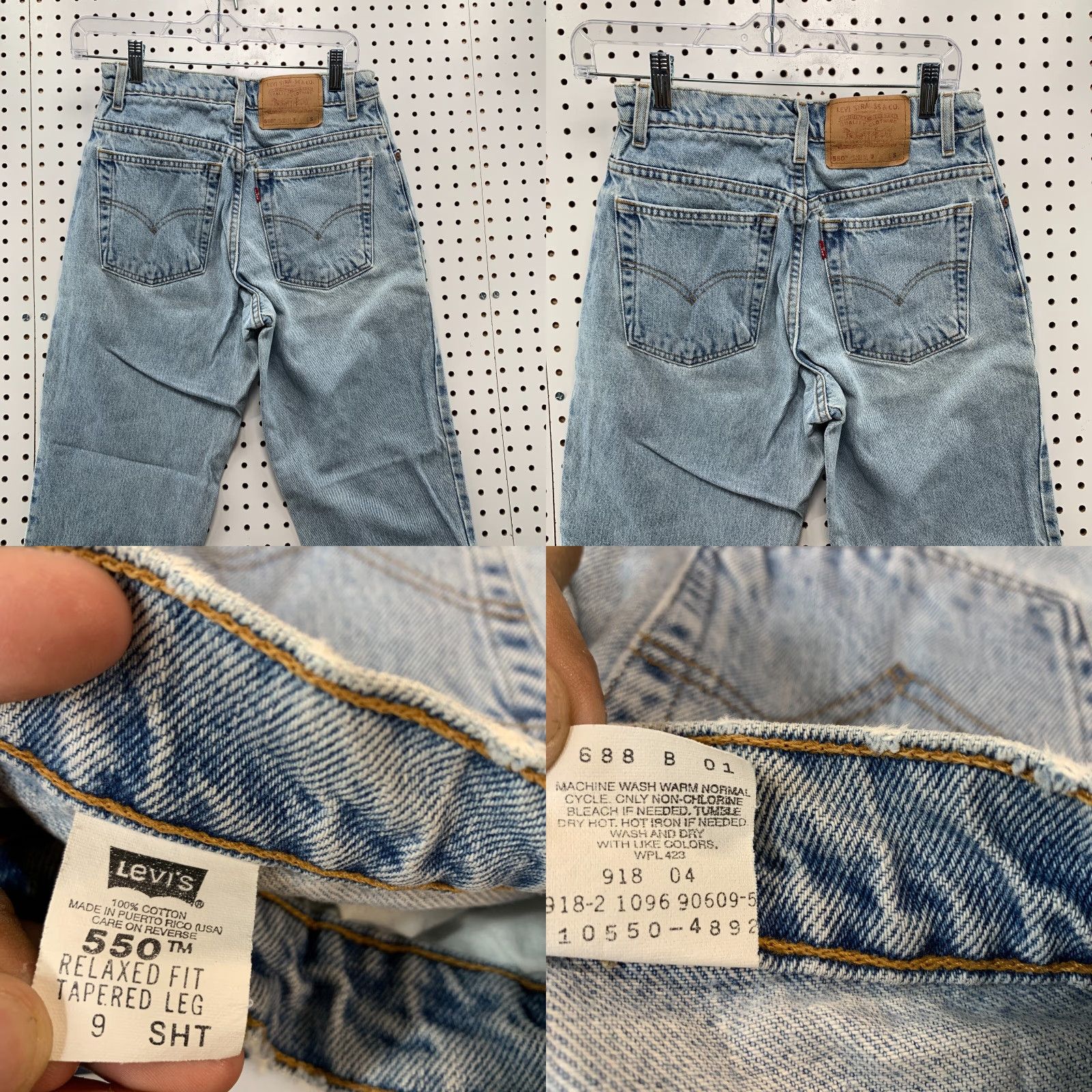 Levi's VINTAGE Levi's 550 Blue Denim Jeans Womens Size 9 Relaxed Tapered High Rise 90s USA Size 30" / US 8 / IT 44 - 8 Thumbnail