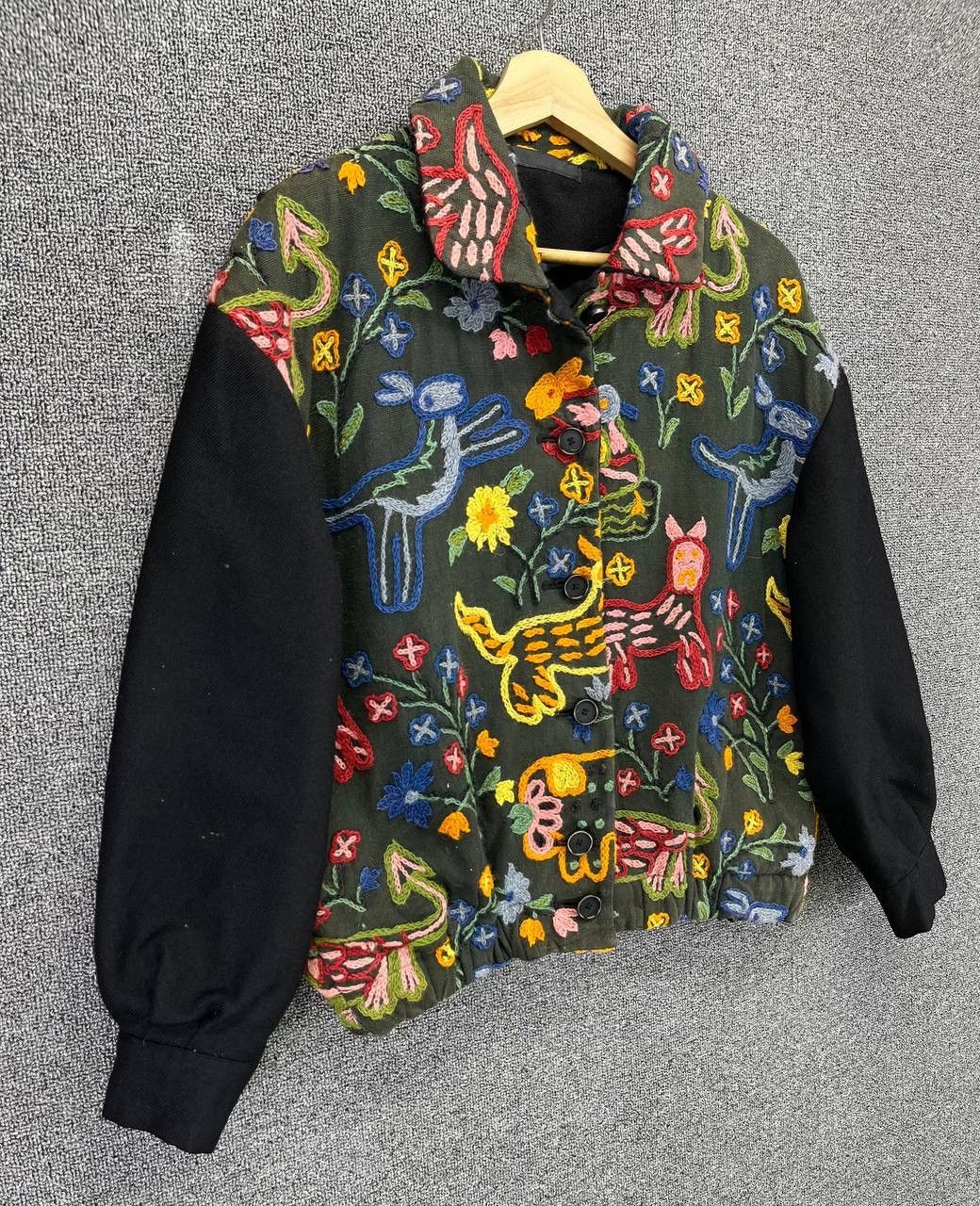 Japanese Brand Vintage Japanese Shashiko Wool Cardigan Jacket Size M / US 6-8 / IT 42-44 - 2 Thumbnail