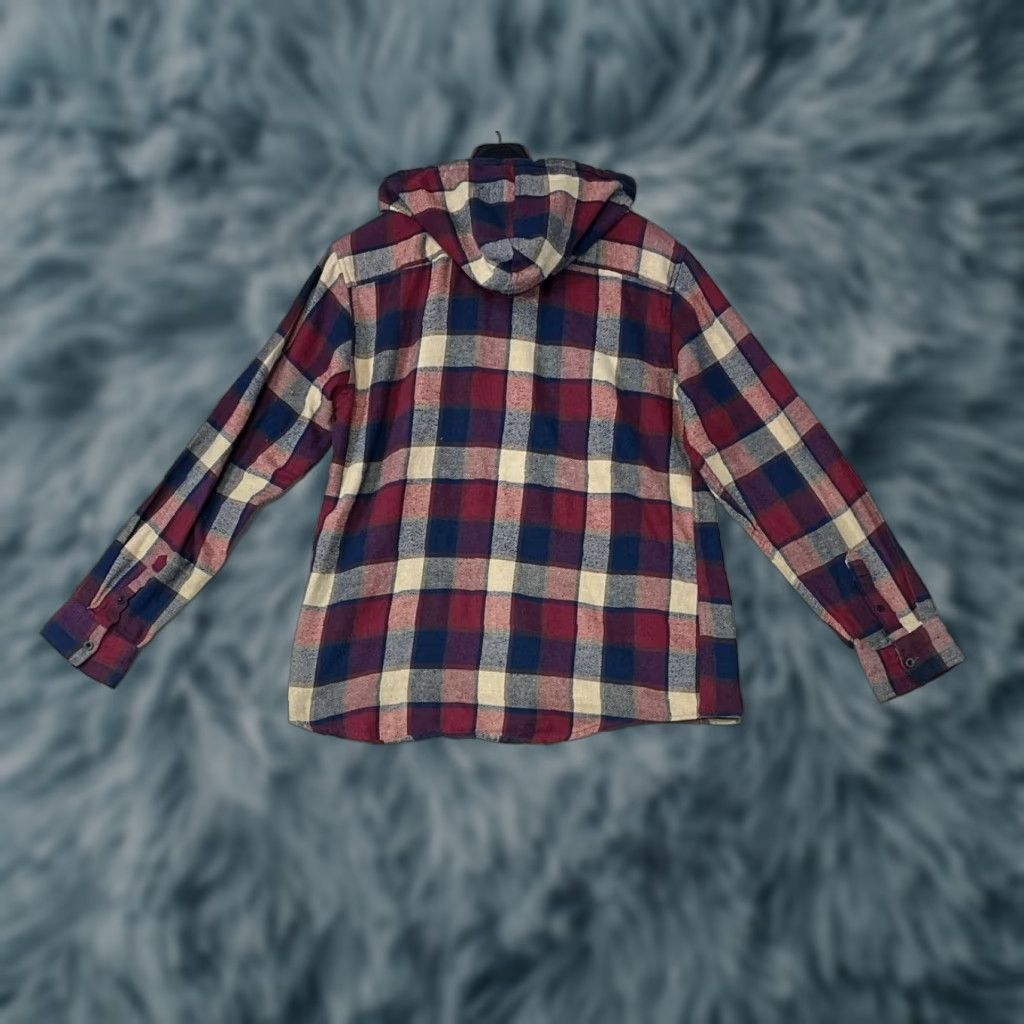 CO Molokai Surf Co Shirt Mens L Red Plaid Flannel Hooded Button Up Beach Outdoors Size US L / EU 52-54 / 3 - 1 Thumbnail