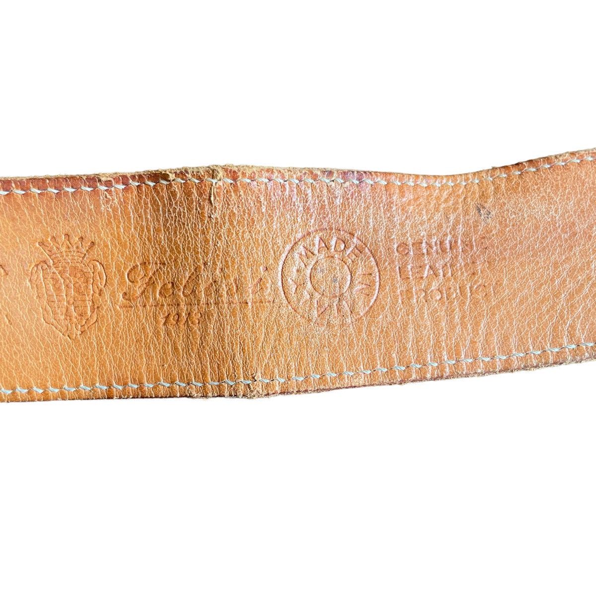 Felisi × Japanese Brand Vintage Felisi Rhinestone Italy Made Leather Belt Size ONE SIZE - 10 Thumbnail