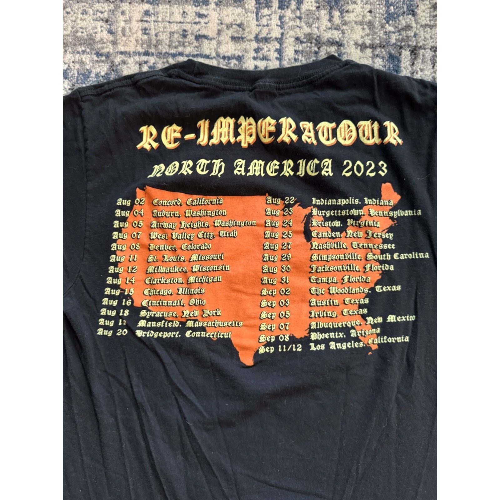 Vintage VINTAGE Ghost North American 2023 Concert Shirt S Men's Black Cotton Double-Sided Crew Neck Graphic Print Logo Size US S / EU 44-46 / 1 - 4 Thumbnail