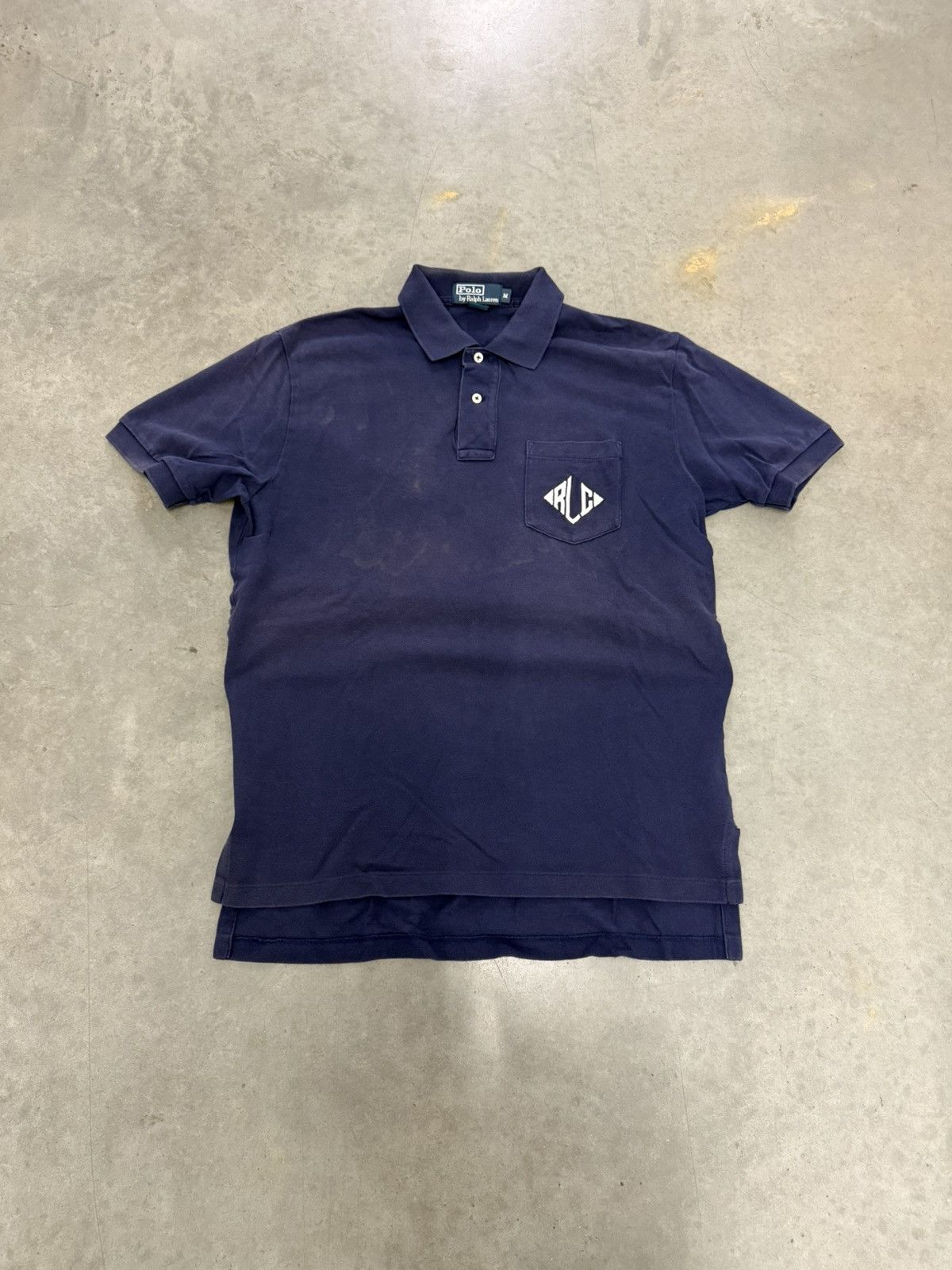 Polo Ralph Lauren Polo Ralph Lauren RLC Navy Pocket Polo Shirt Vintage 90s M Size US M / EU 48-50 / 2 - 1 Thumbnail