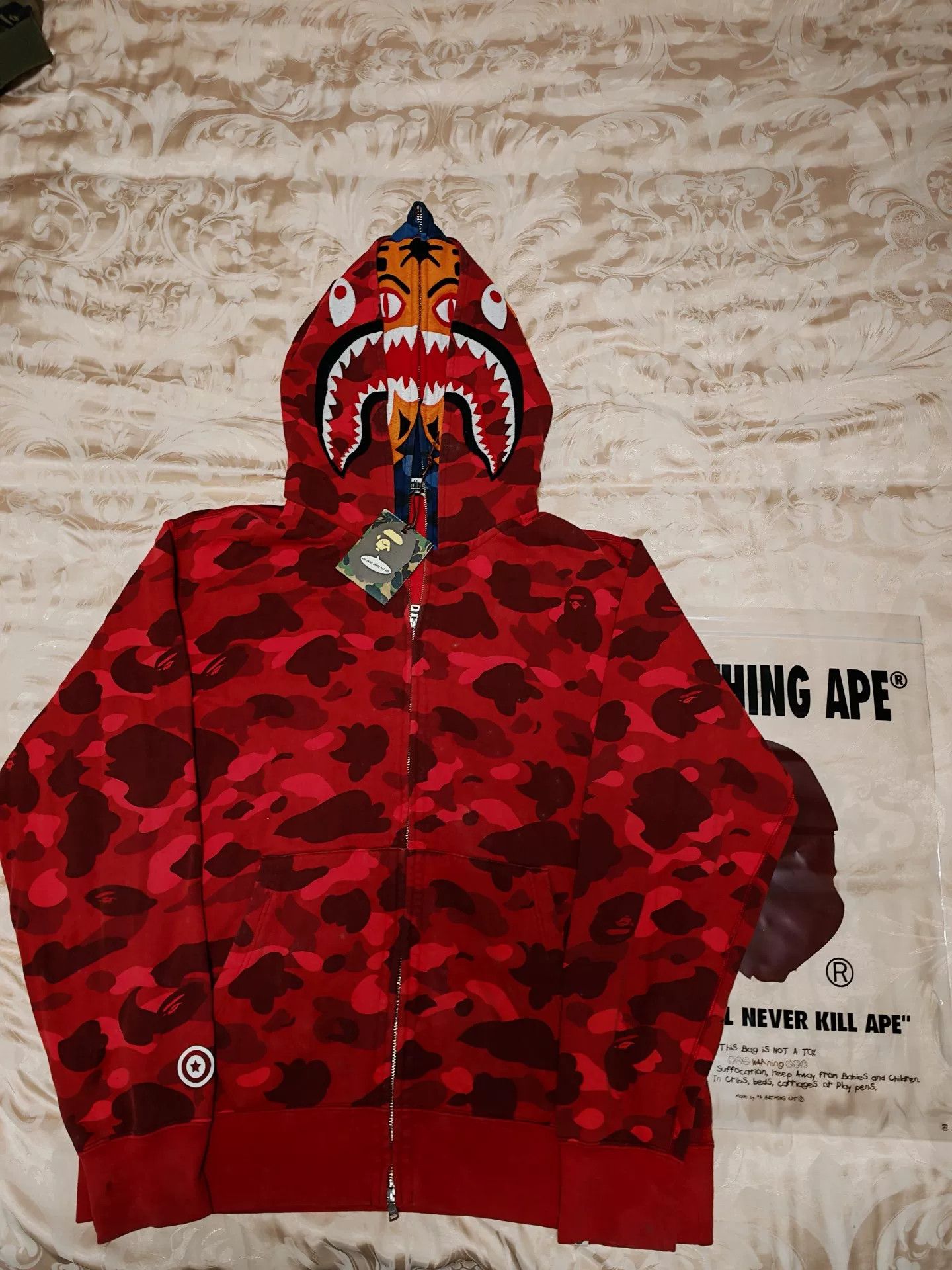 Bape Bape Red Light Jacket XXL Men Size US XXL / EU 58 / 5 - 1 Thumbnail