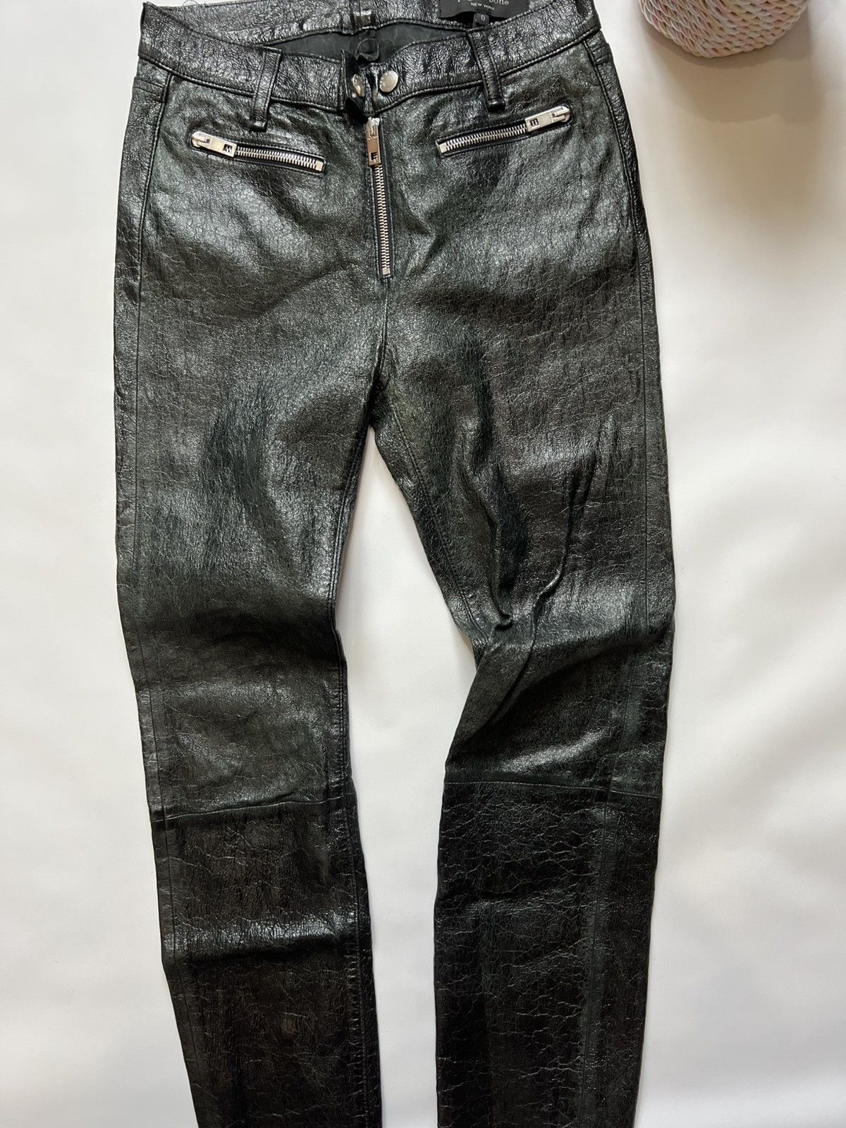 Rag & Bone Rag&Bone Black leather Womens Pants Size 25" / US 0 / IT 36 - 2 Thumbnail