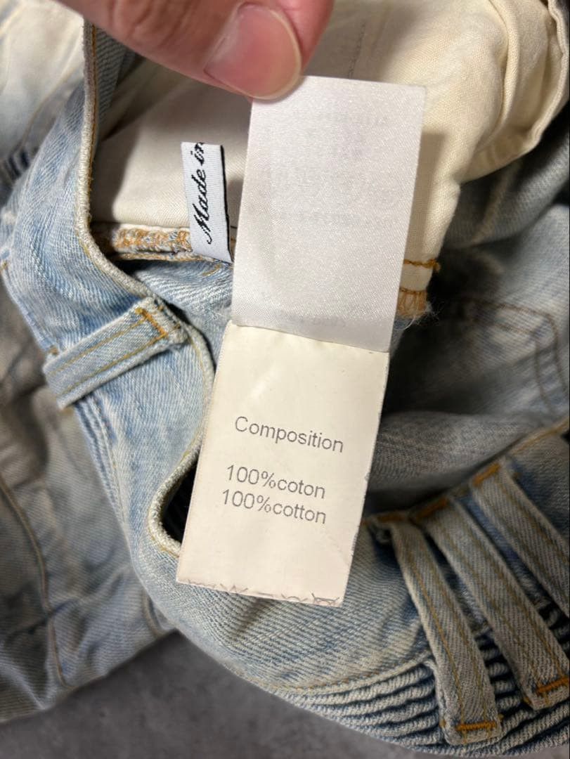Balmain SS11 Balmain Homme Decarnin Period Biker Denim Size US 29 - 6 Thumbnail
