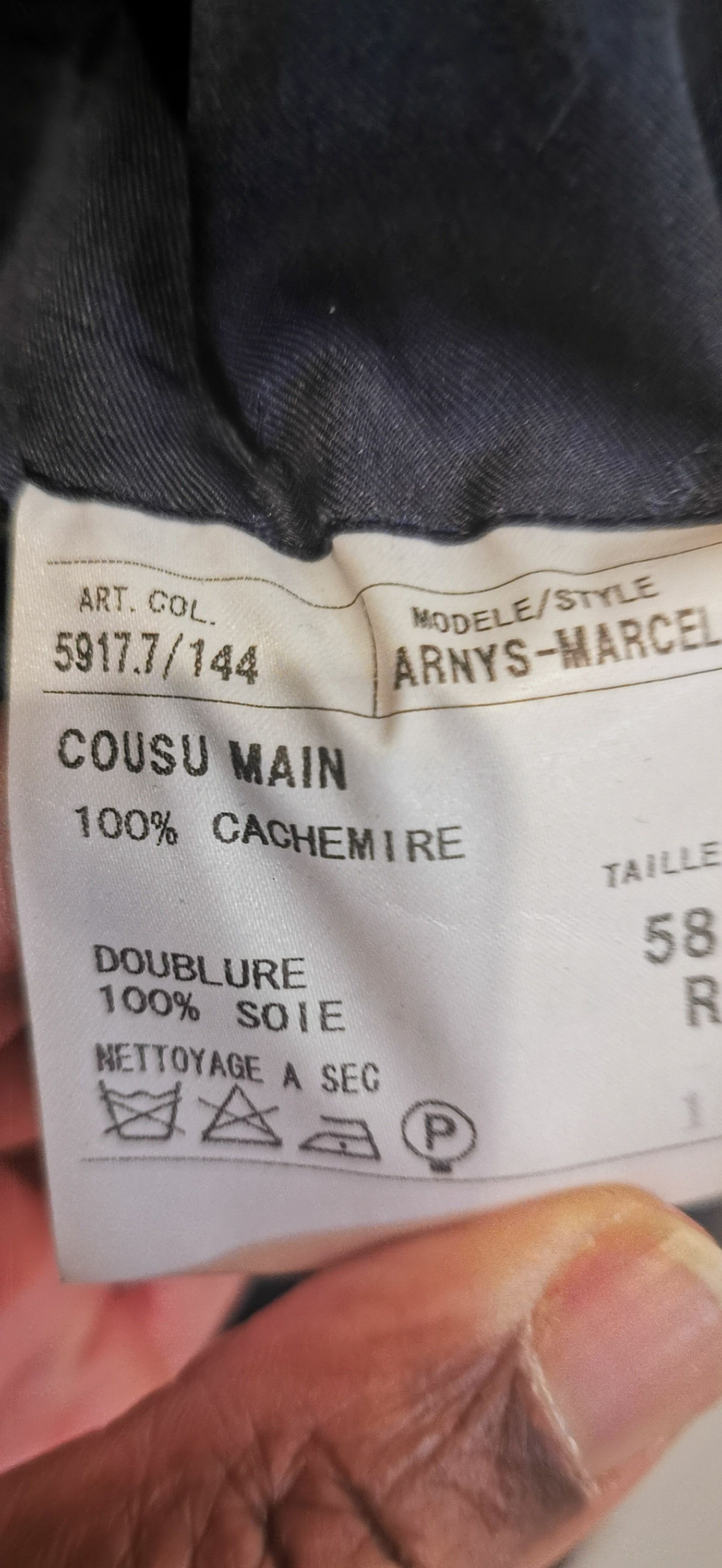 Other Arnys 100% cashmere herringbone jacket Size 48R - 3 Thumbnail