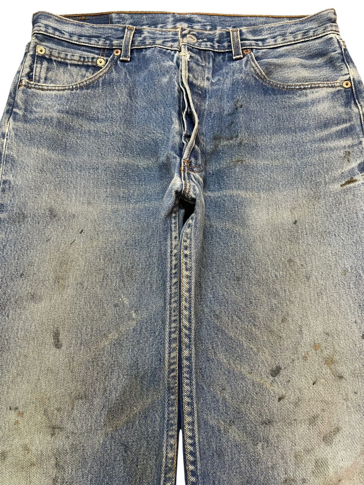 Levi's Vintage 90s Levis 501 Mud Faded Wash Style Loose Jeans Size US 32 / EU 48 - 3 Thumbnail