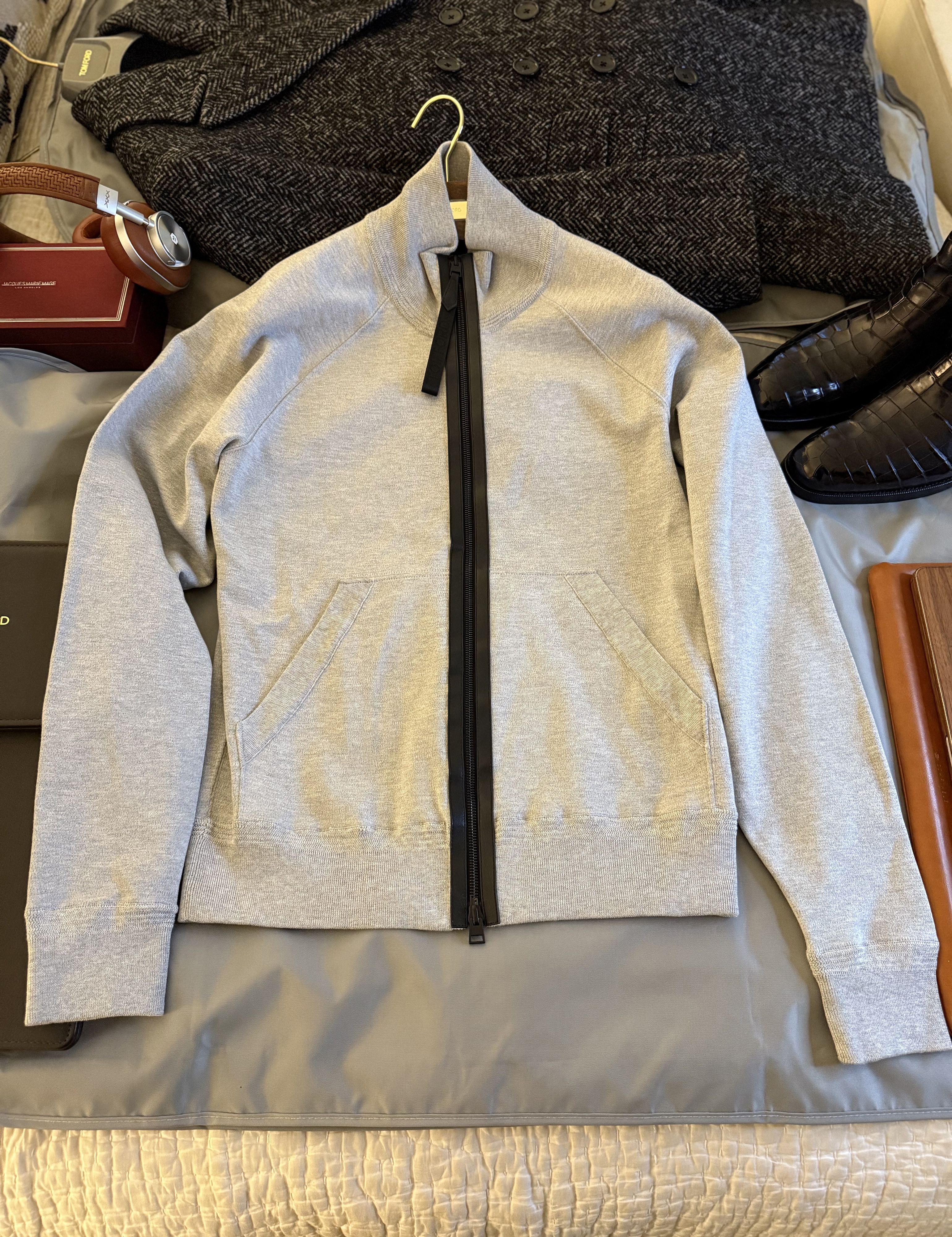 Tom Ford Best Dressed Rare $3K w/Tax Silk Blend Leather Accent Jacket Size US M / EU 48-50 / 2 - 12 Thumbnail