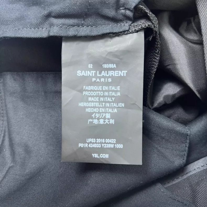 Saint Laurent Paris Saint Laurent size US 52 16 FW wool svelte trousers 2504-N Size US 36 / EU 52 - 4 Thumbnail