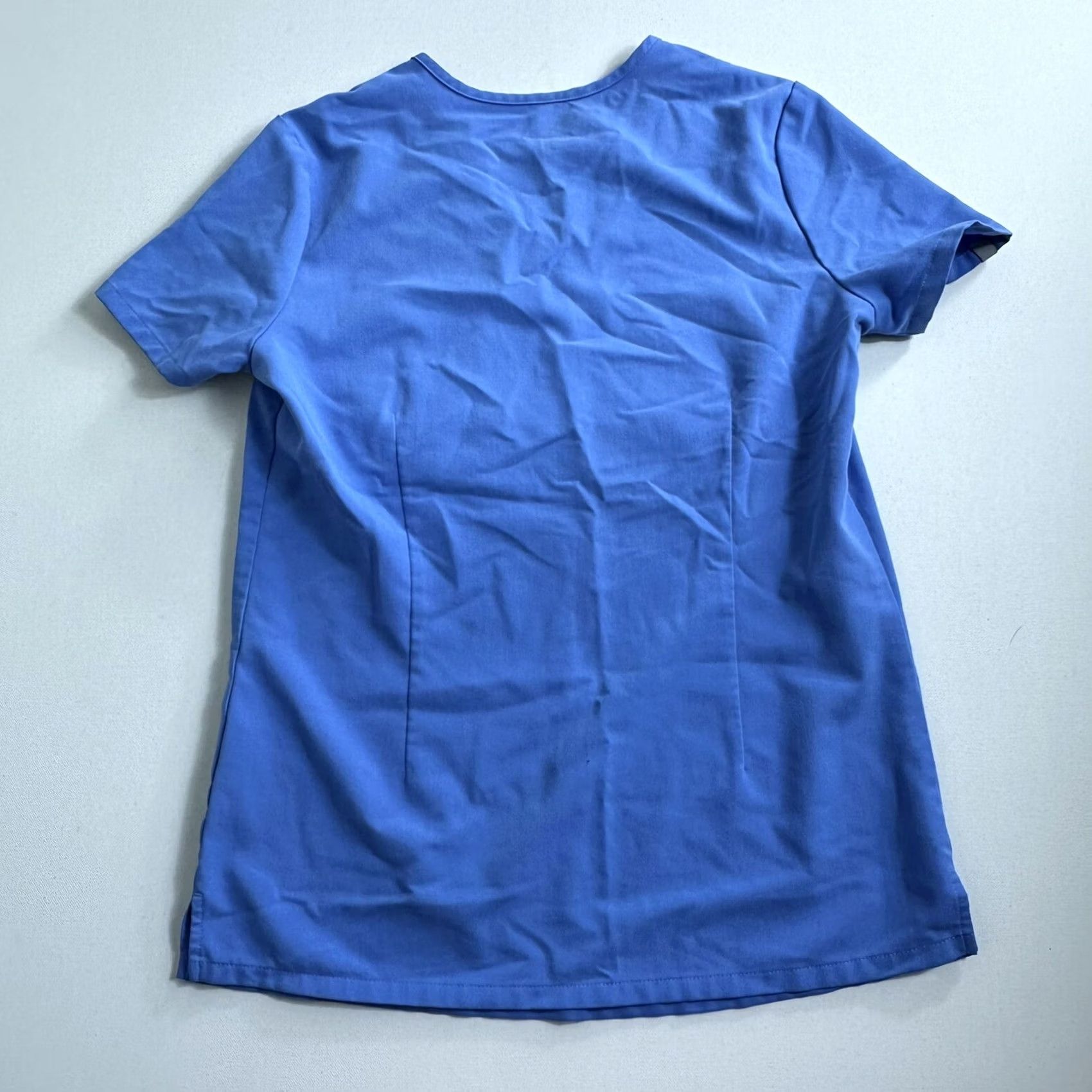 Vintage FIGS Catarina Scrub Top Solid Blue with Single Pocket Womens 2XS Uniform Blue Women XS? Size XXS / US 00 / IT 34 - 2 Thumbnail