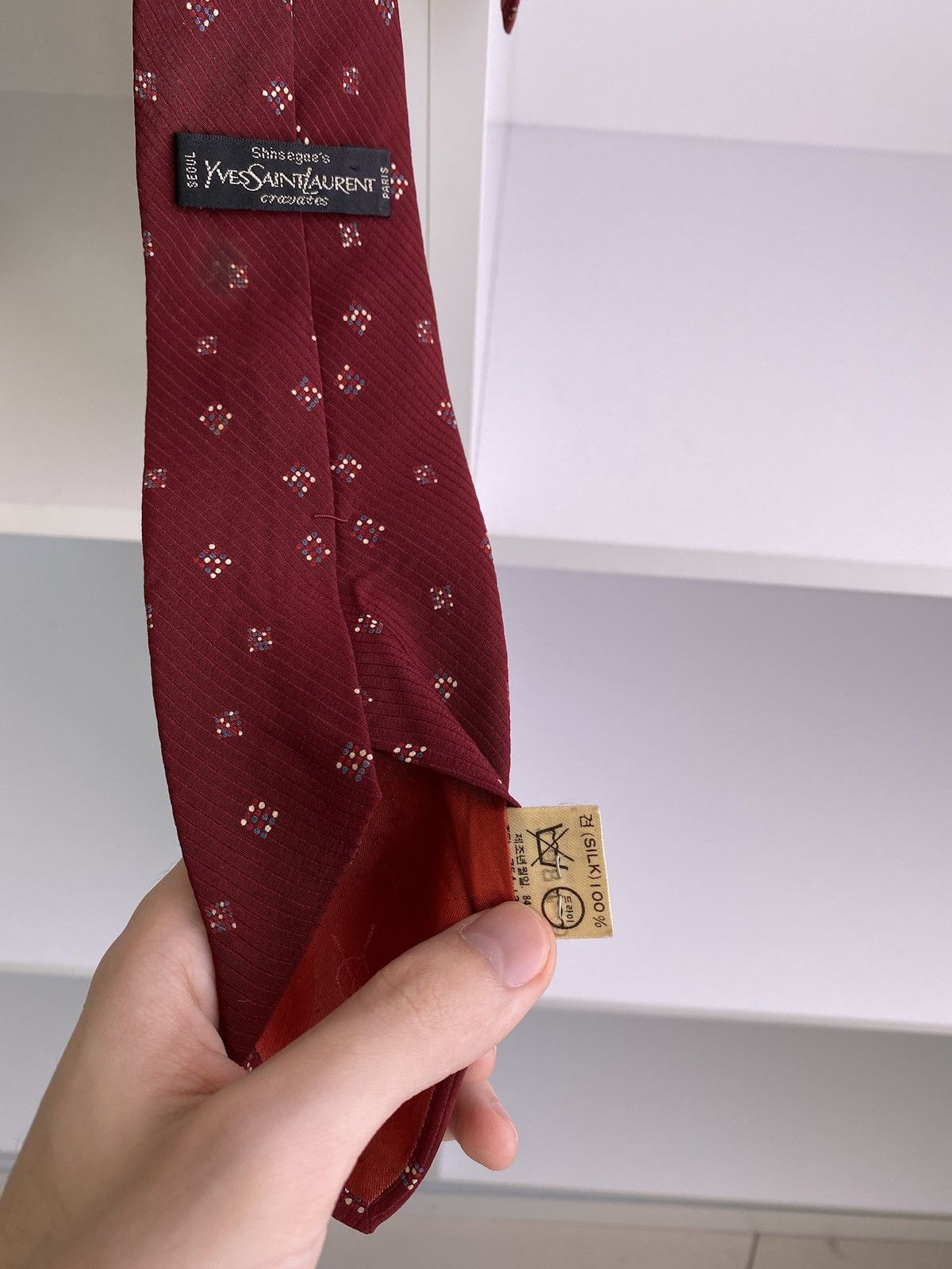 Vintage × Yves Saint Laurent Vintage Yves Saint Laurent Tie Size ONE SIZE - 6 Thumbnail