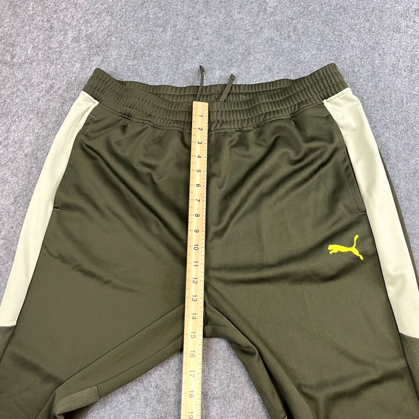 Puma PUMA Mens Tracksuit Bottoms Sweat Joggers Green XL Drycell Woven Trousers Pockets Regular Comfortable Casual Gym & Training Mens Size 46R - 5 Thumbnail