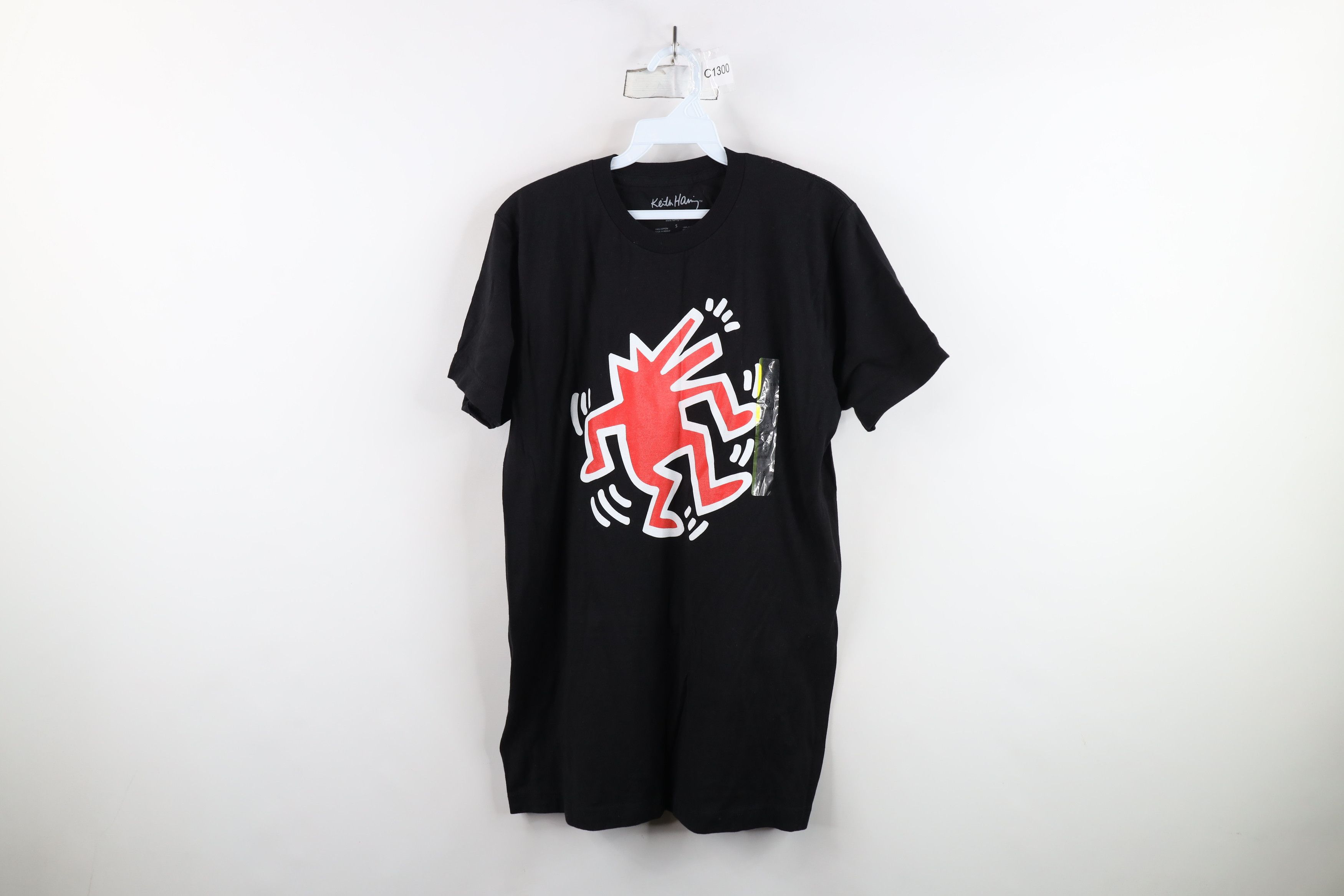 Vintage NOS Retro Y2K Keith Haring Dog Short Sleeve T-Shirt Black Size US S / EU 44-46 / 1 - 1 Thumbnail