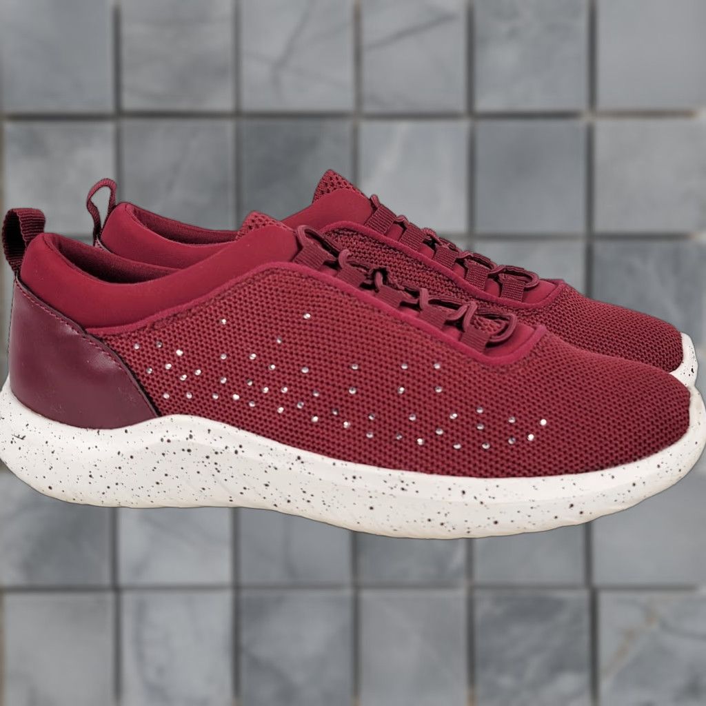 Clarks VINTAGE Clarks Cloudsteppers Bungee Sneakers Nova Step Rhubarb Red Women's Size 6.5 Size US 4 / IT 34 - 1 Thumbnail