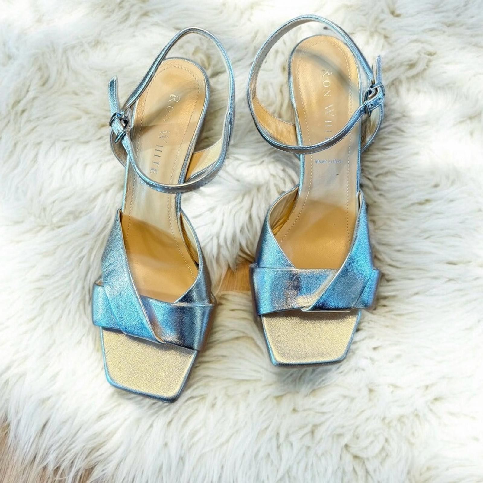 Ron White Ron White Silver ‘Ainsley’ Heels Size 39 Size US 8 / IT 38 - 8 Thumbnail