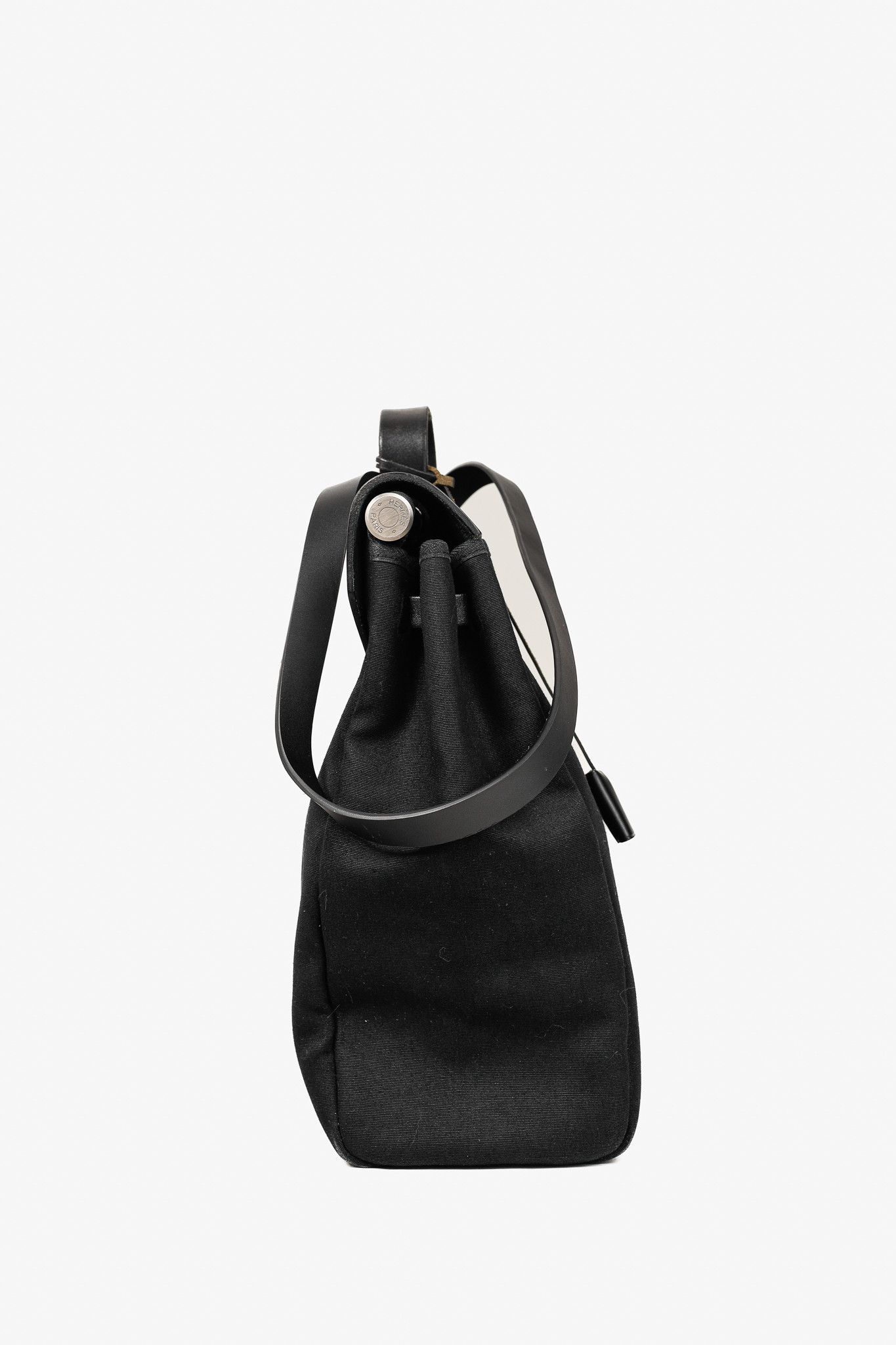 Hermes Hermes Vintage Herbag 39 Canvas Leather-Trim Top Handle Bag Size ONE SIZE - 3 Thumbnail