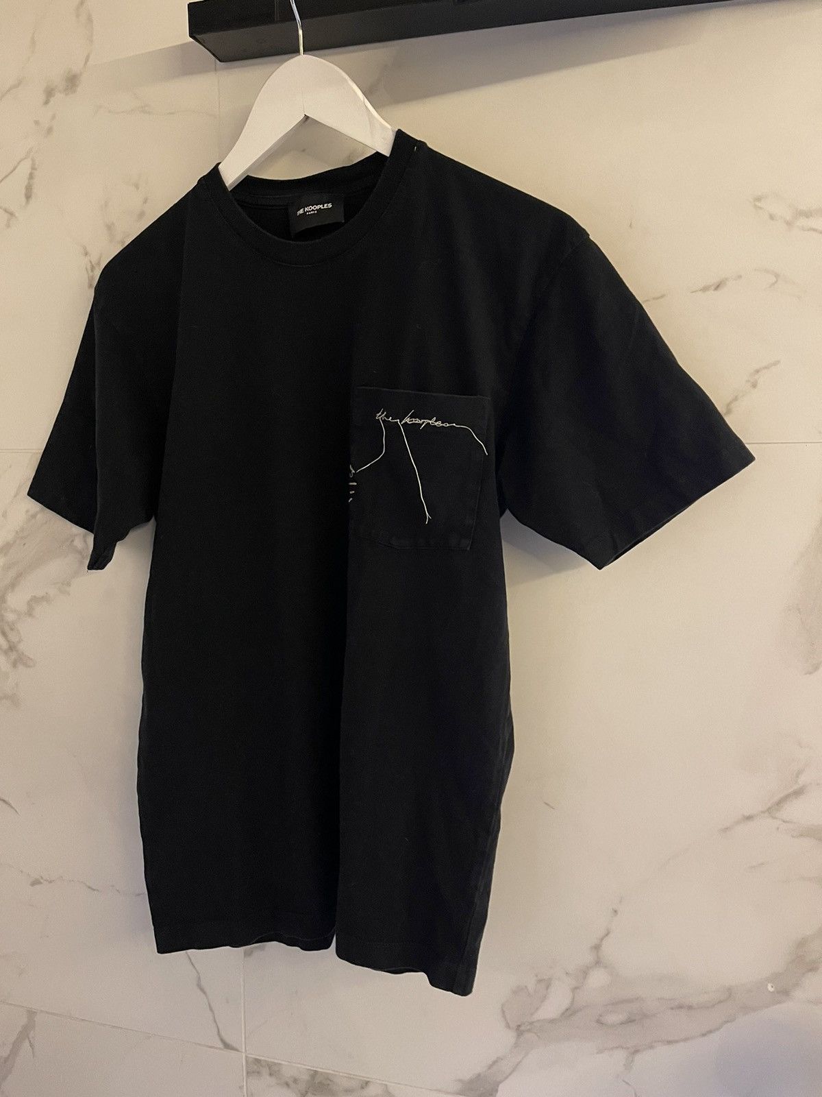 The Kooples The Kooples BLACK T-SHIRT IN COTTON WITH BREAST POCKET Size US S / EU 44-46 / 1 - 3 Thumbnail