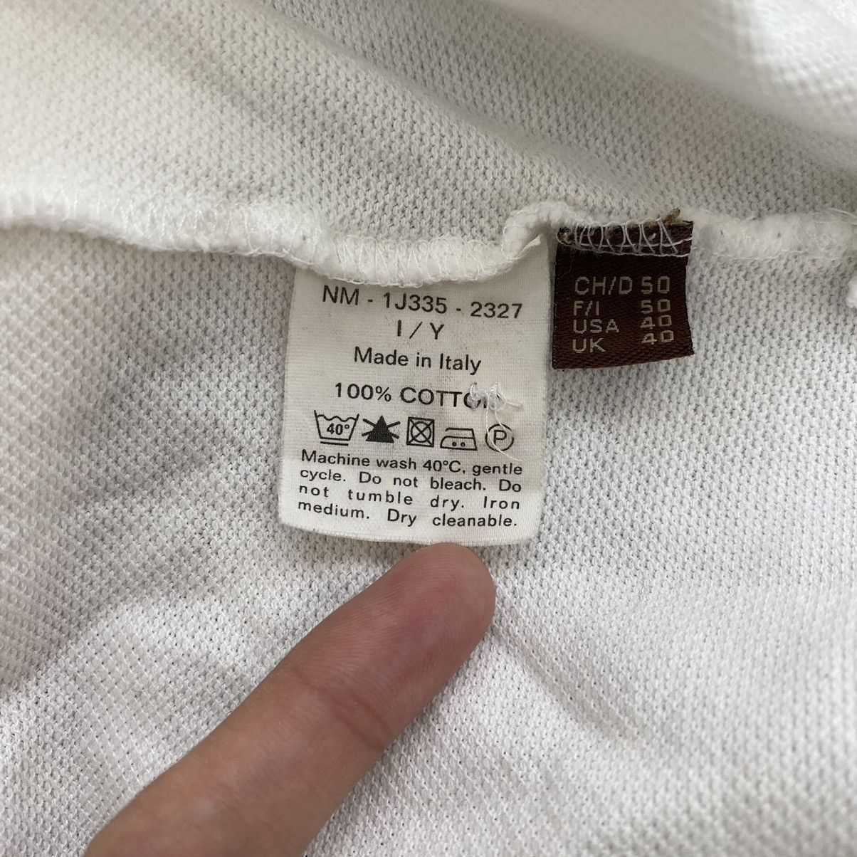 Bally BALLY Italian Brand Embroidered Logo Button Up Collar White Size US M / EU 48-50 / 2 - 5 Thumbnail