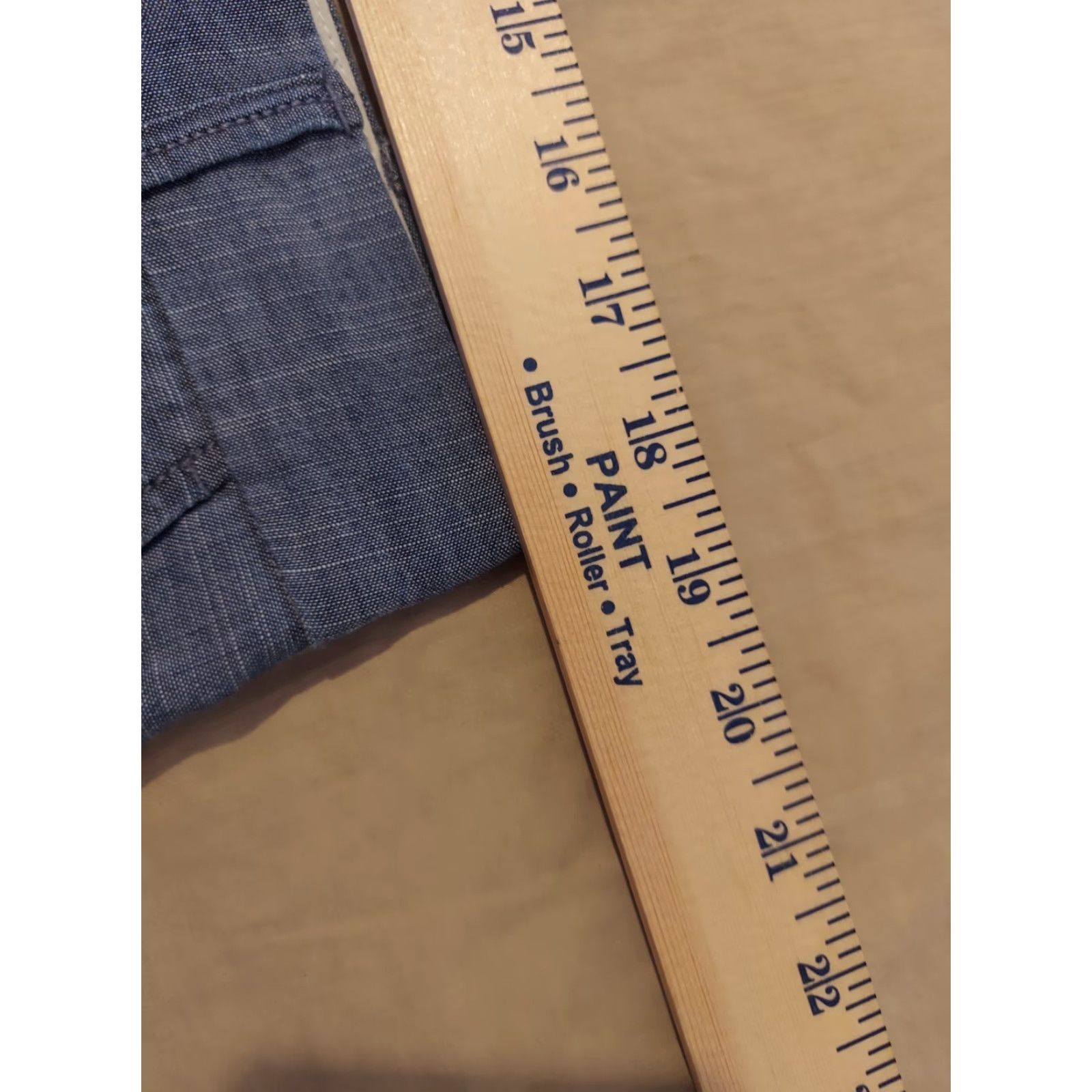 J.Crew VINTAGE Womens J. Crew Khaki Shorts 12 Blue Cotton Chino Size 34" / US 12 / IT 48 - 4 Thumbnail