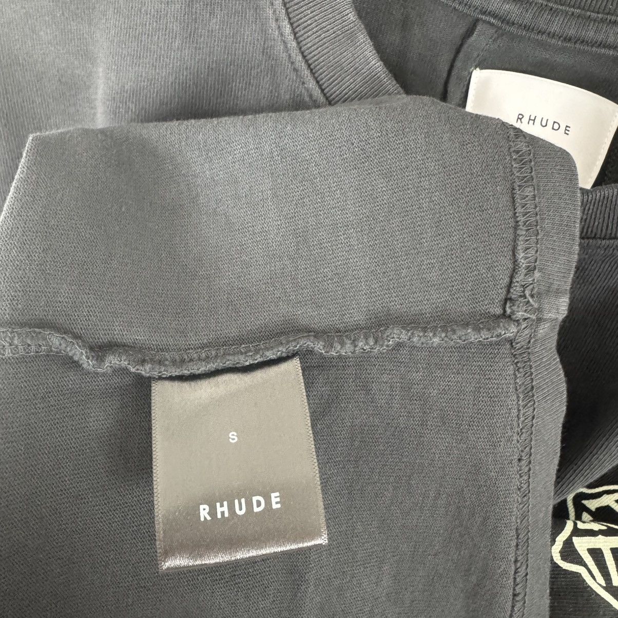 Rhude RHUDE Cross Vintage Black Tee S Size US S / EU 44-46 / 1 - 3 Thumbnail