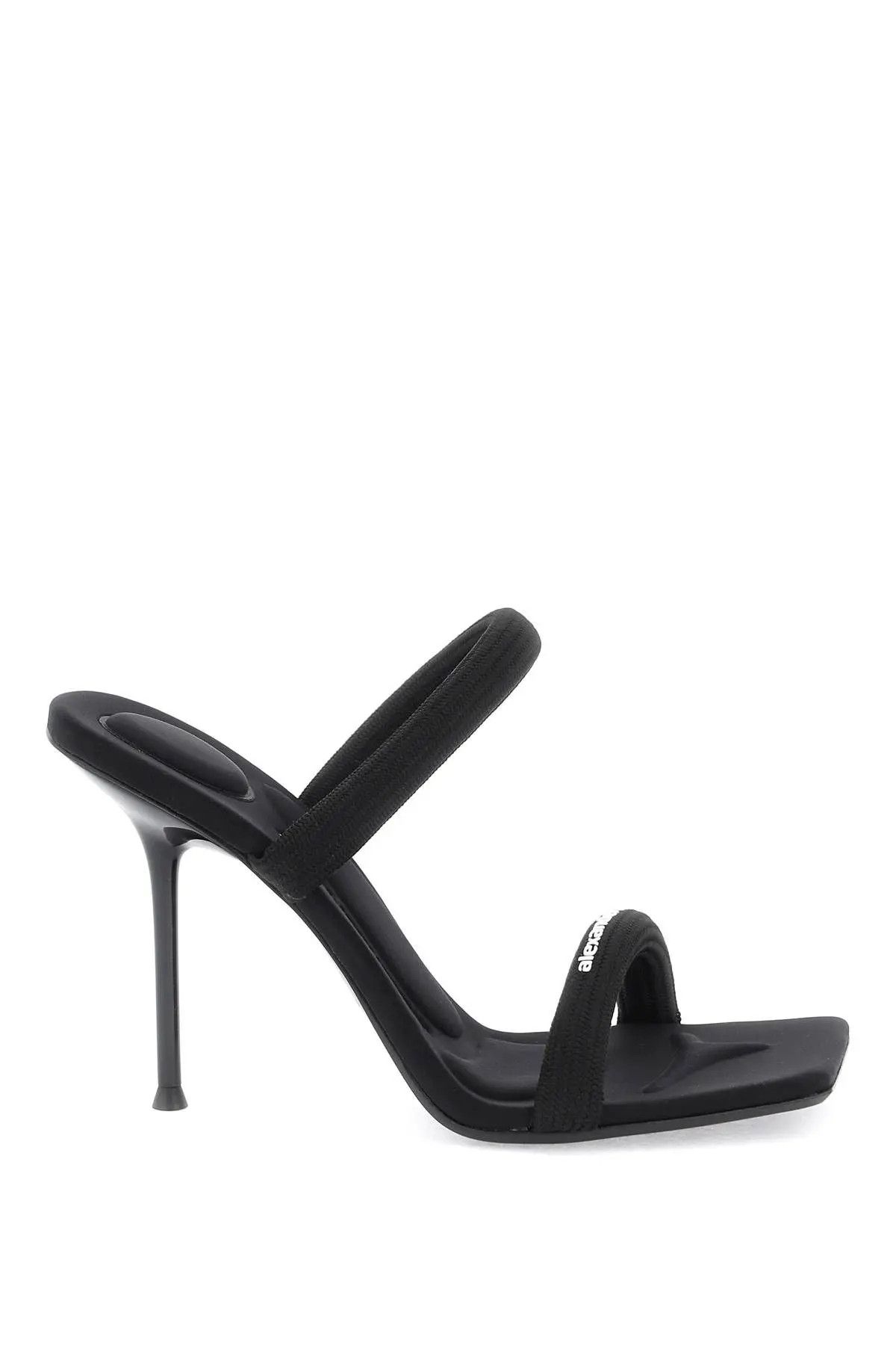 image of Alexander Wang O1S22I1N0324 Tubular Straps Julie Sandals In Black, Women's (Size 9)
