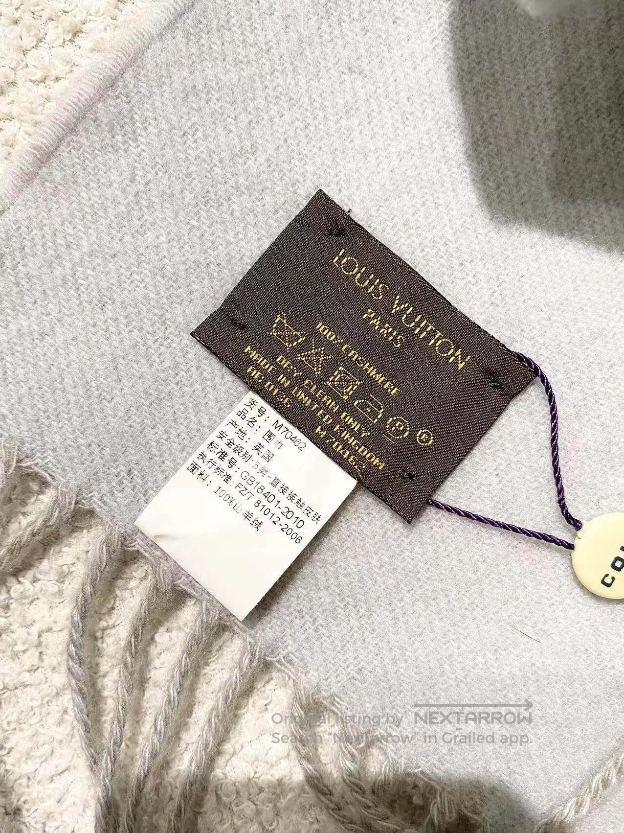 Louis Vuitton Louis Vuitton Presbyon full of printed cashmere scarf| Size ONE SIZE - 7 Thumbnail