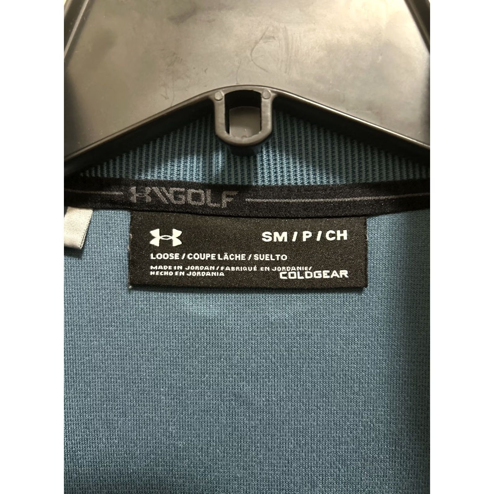 Under Armour Under Armour Coldgear Golf Mens Shirt S Henley Pullover Blue sweatshirt polo pullover with snap logo Embroidered Size US S / EU 44-46 / 1 - 5 Thumbnail