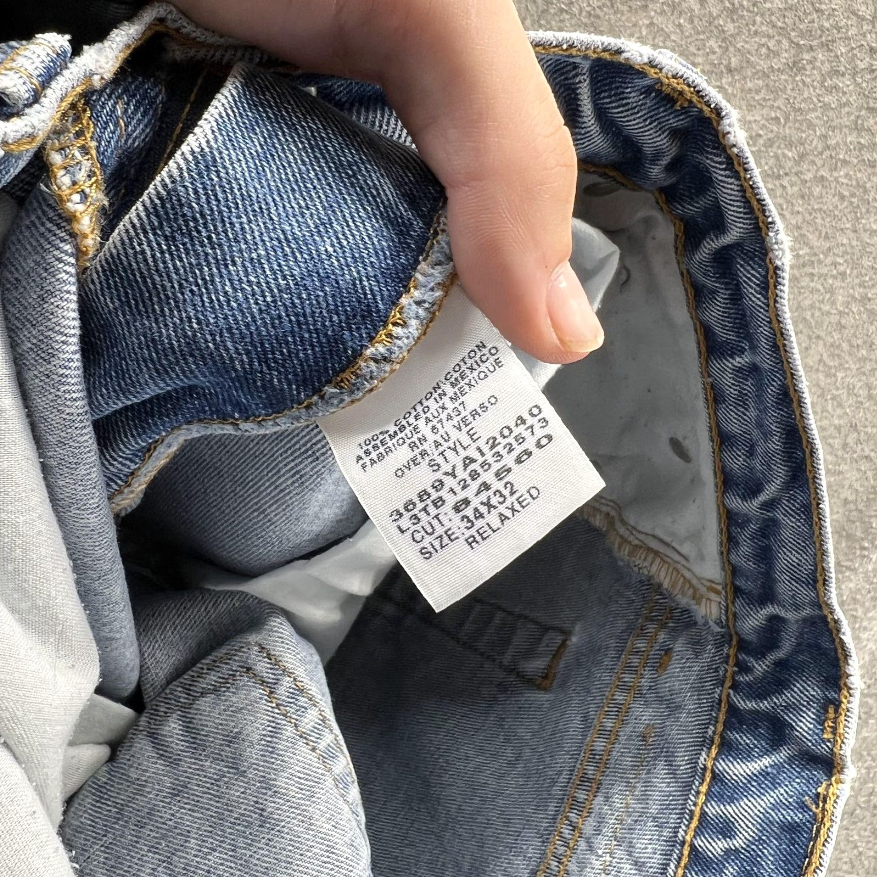 Polo Ralph Lauren VINTAGE Polo Ralph Lauren Jeans Mens 34x32 Blue Relaxed Straight Denim 5-Pocket Logo 100% Cotton RL Polo Jeans Company Mens Blue Jeans Size US S / EU 44-46 / 1 - 7 Thumbnail