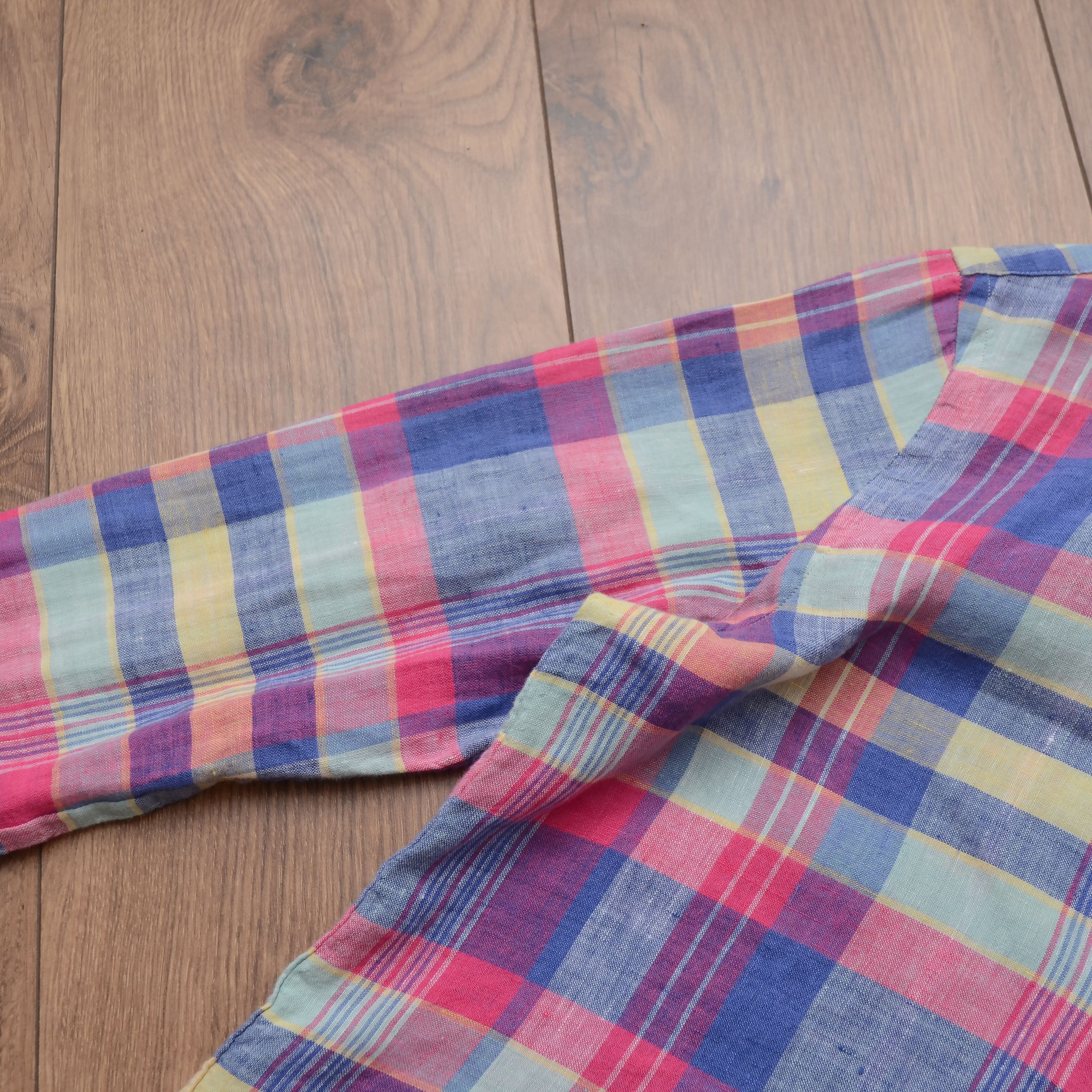 Ralph Lauren Ralph Lauren 100% Linen Checked Shirt Pink Multicolor Size S Size S / US 4 / IT 40 - 10 Thumbnail