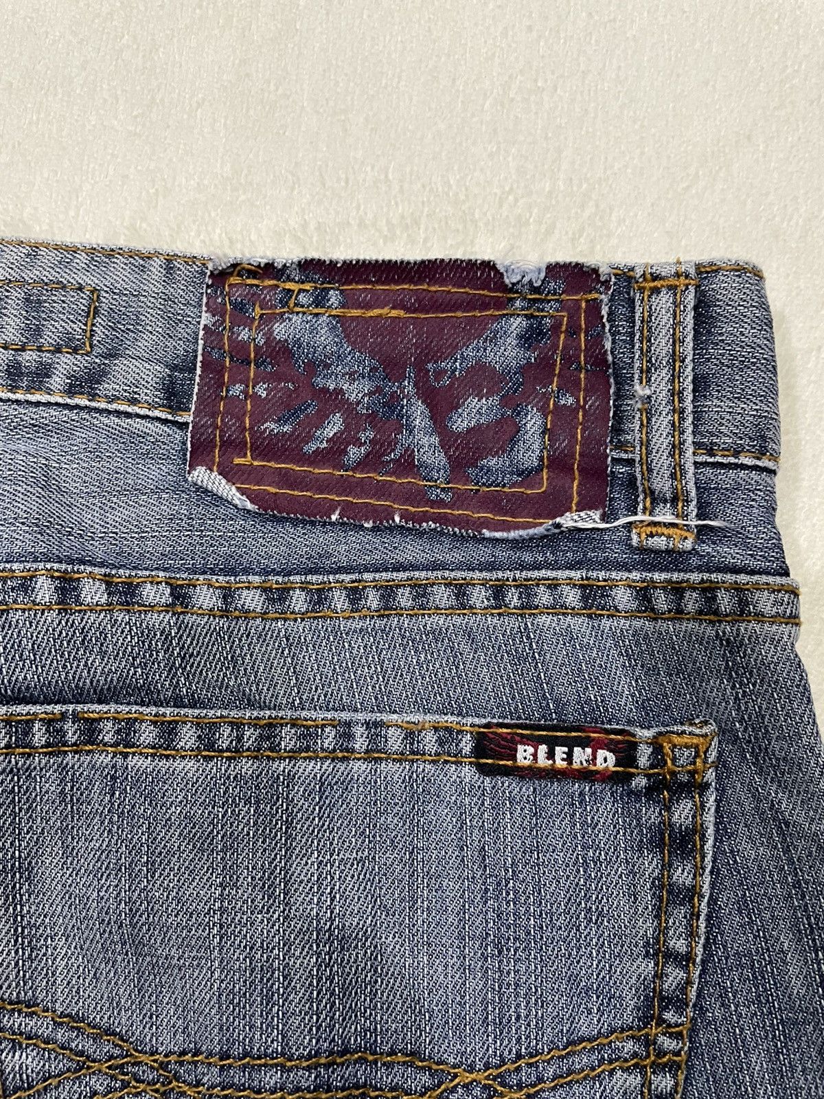Blends Vintage Blend Denim Boot Cut Mudwash Jeans Size US 32 / EU 48 - 18 Thumbnail
