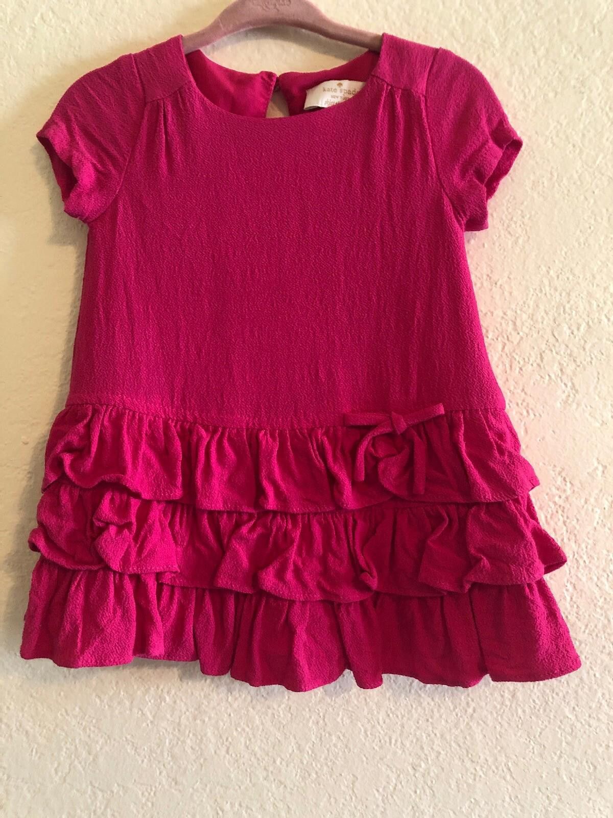 Designer Kate Spade Baby Girls Hot Pink Dress Size 12 Months Size ONE SIZE - 1 Thumbnail