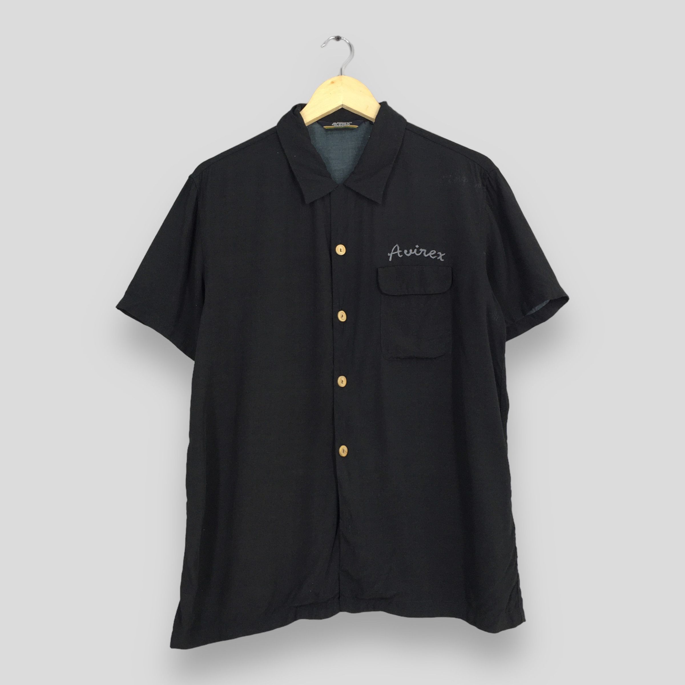 Avirex × Vintage Vintage Avirex Tiger Fighting Dragon Printed Rayon Shirt M Size US M / EU 48-50 / 2 - 2 Thumbnail