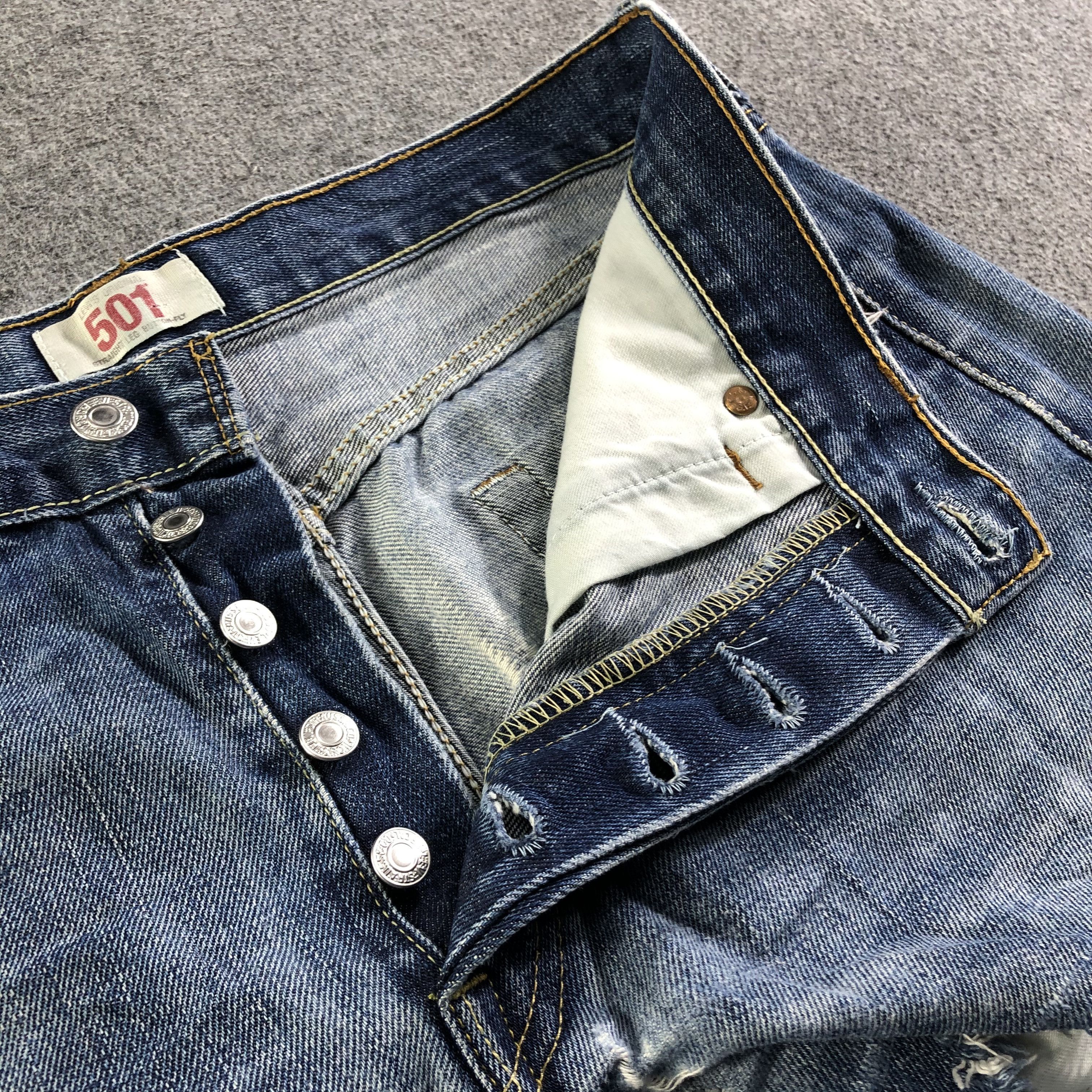 Levi's × Vintage Vintage Levis 501 Jeans-J4476 Size 33" - 6 Thumbnail
